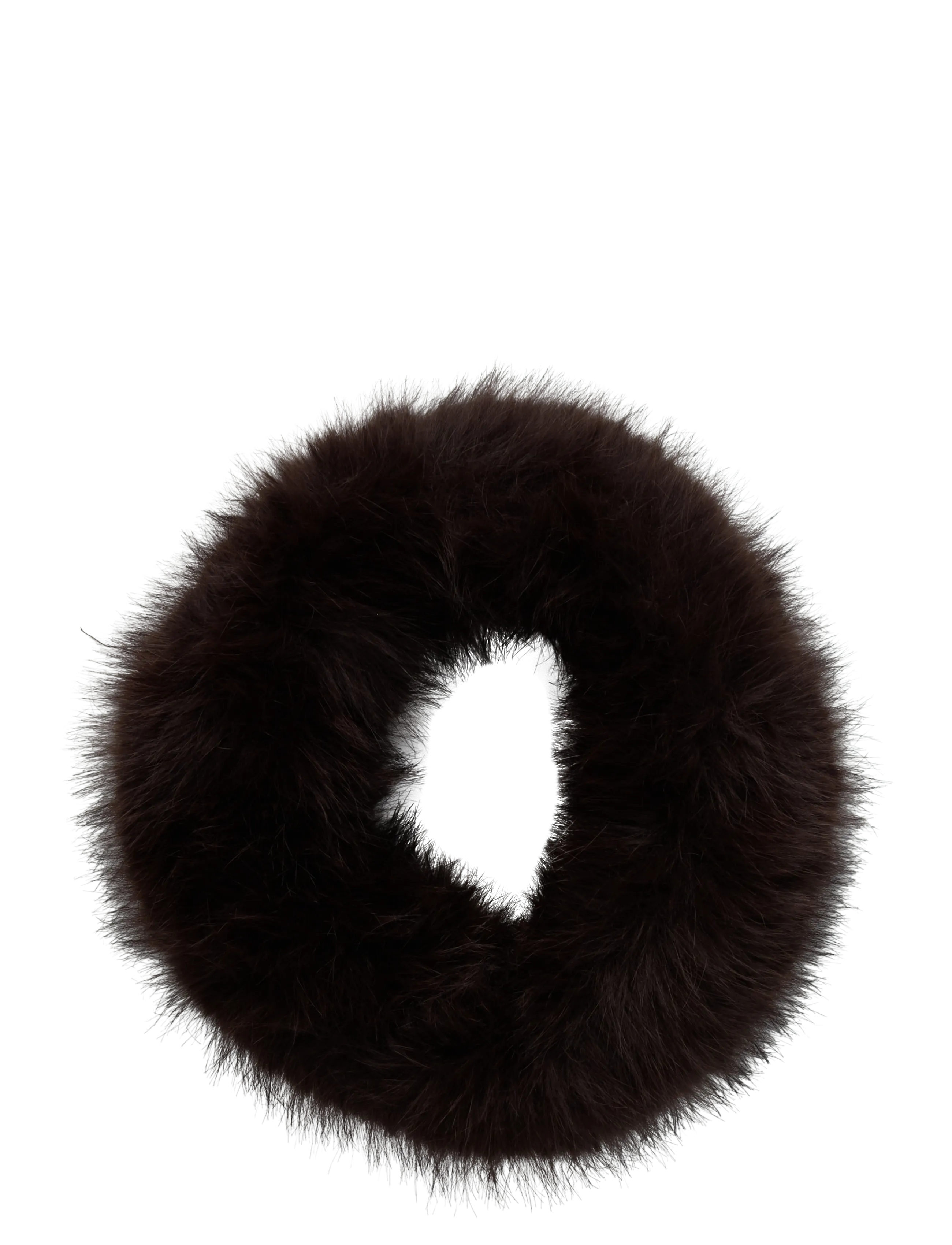 Weekday - Soft Faux Fur Headband - dark brown - 2