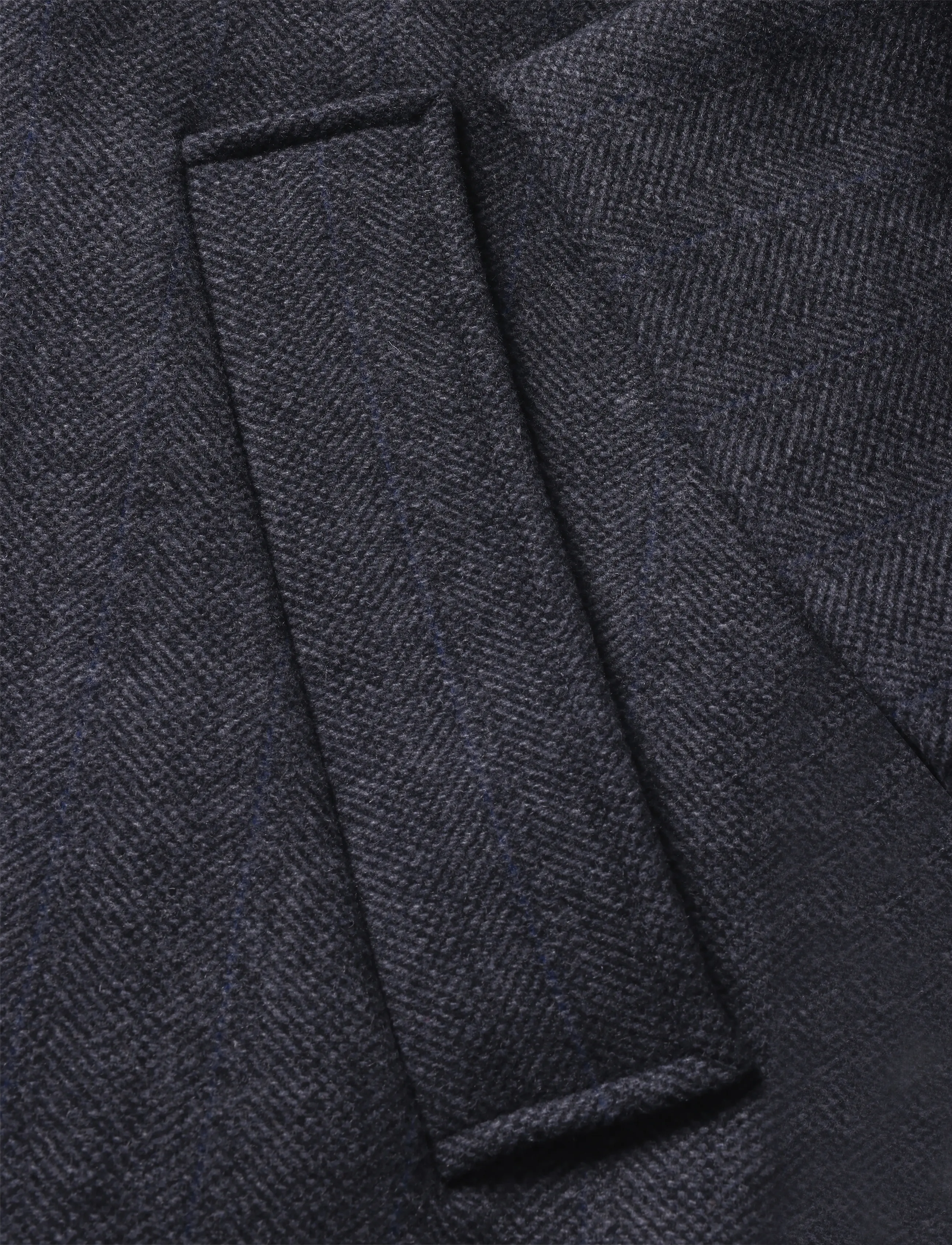 Weekday - Kia Woolblend Coat - vinterjackor - dark grey melange herringbone - 3