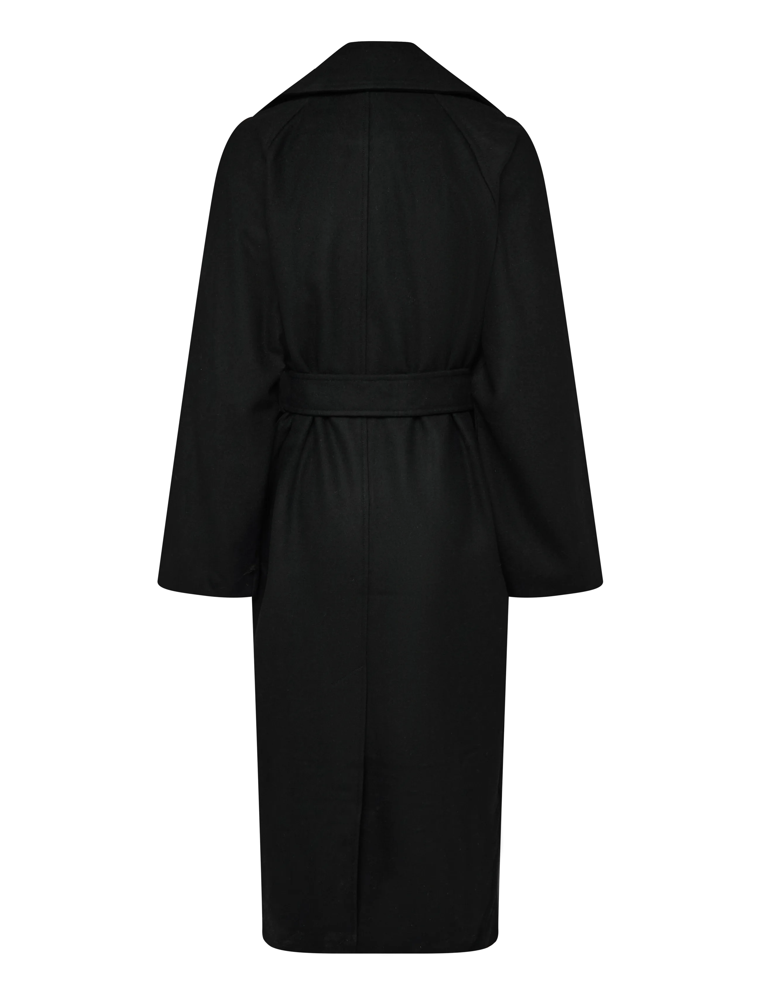 WEEKDAY Kia Oversized Wool-Blend Double-Breasted Coat kappor & rockar dam – bild 2