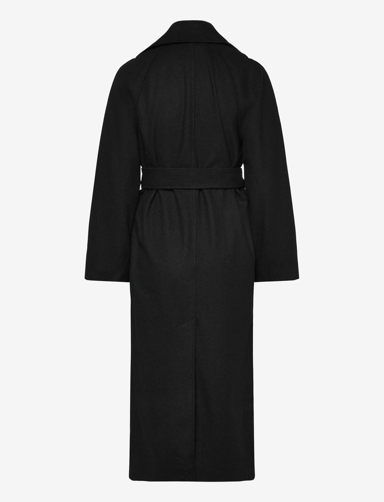 Weekday - Oversized Wool-Blend Double-Breasted Coat - vestes d'hiver - black - 1