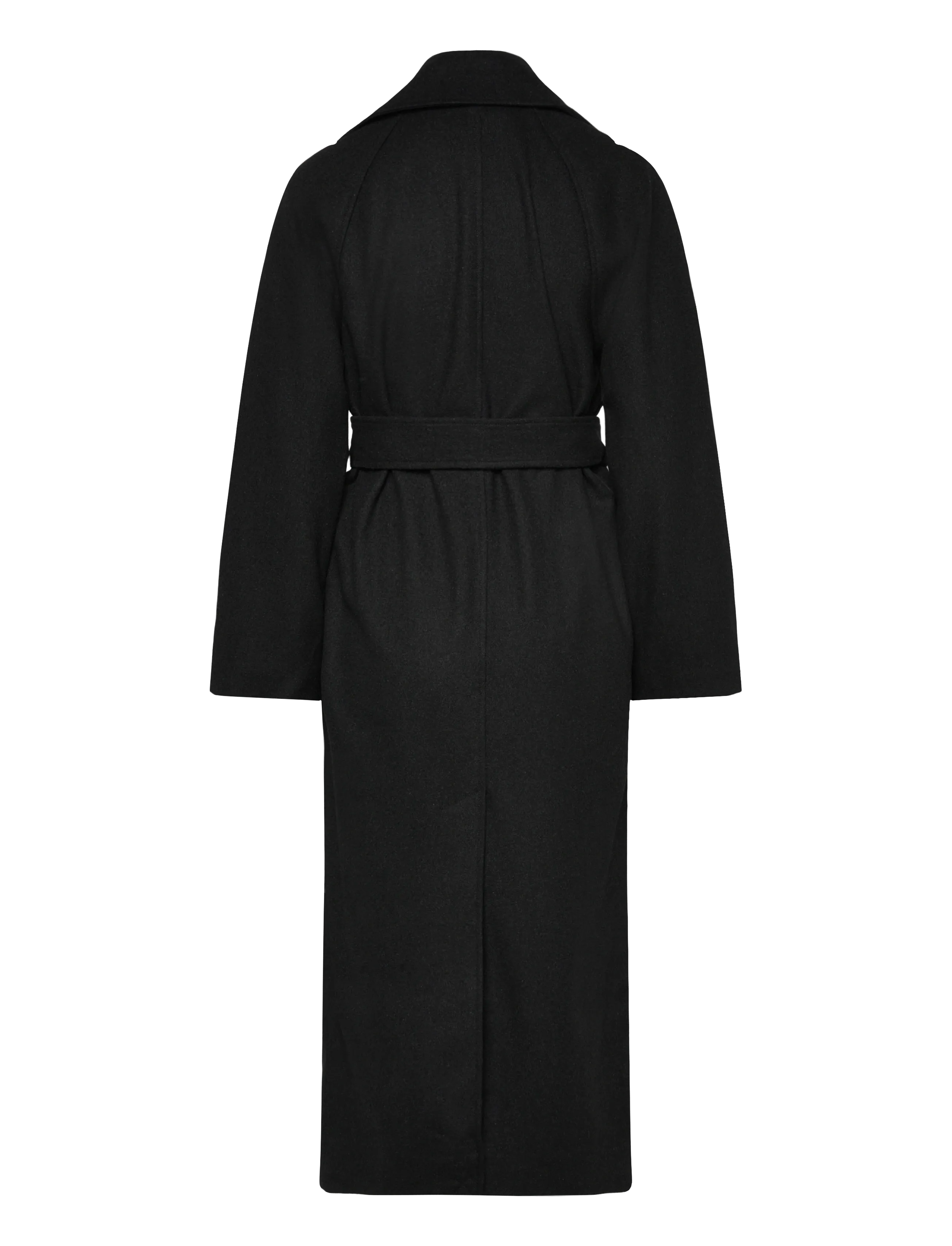 Weekday - Kia Oversized Wool-Blend Double-Breasted Coat - black - 1