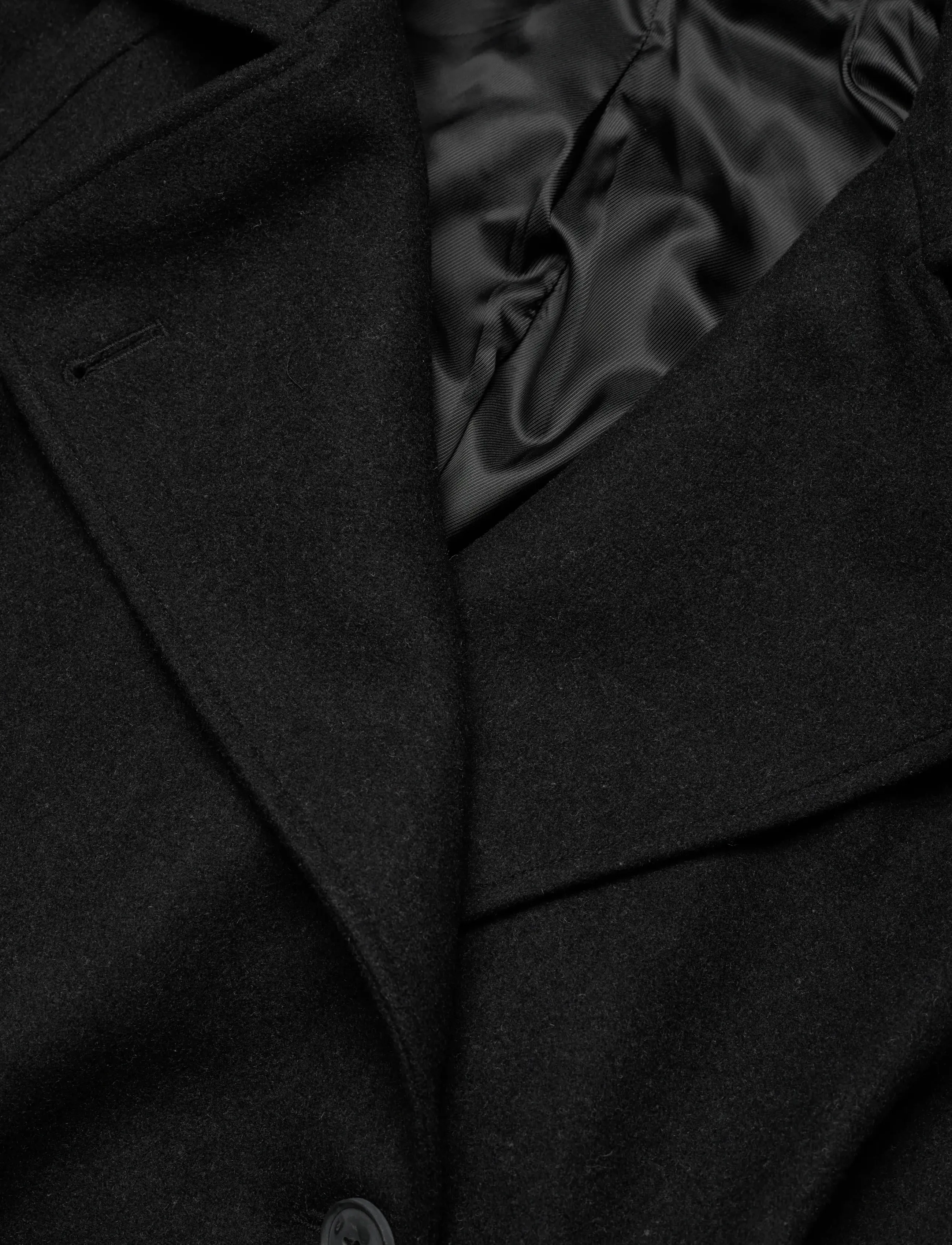Weekday - Kia Oversized Wool-Blend Double-Breasted Coat - black - 3