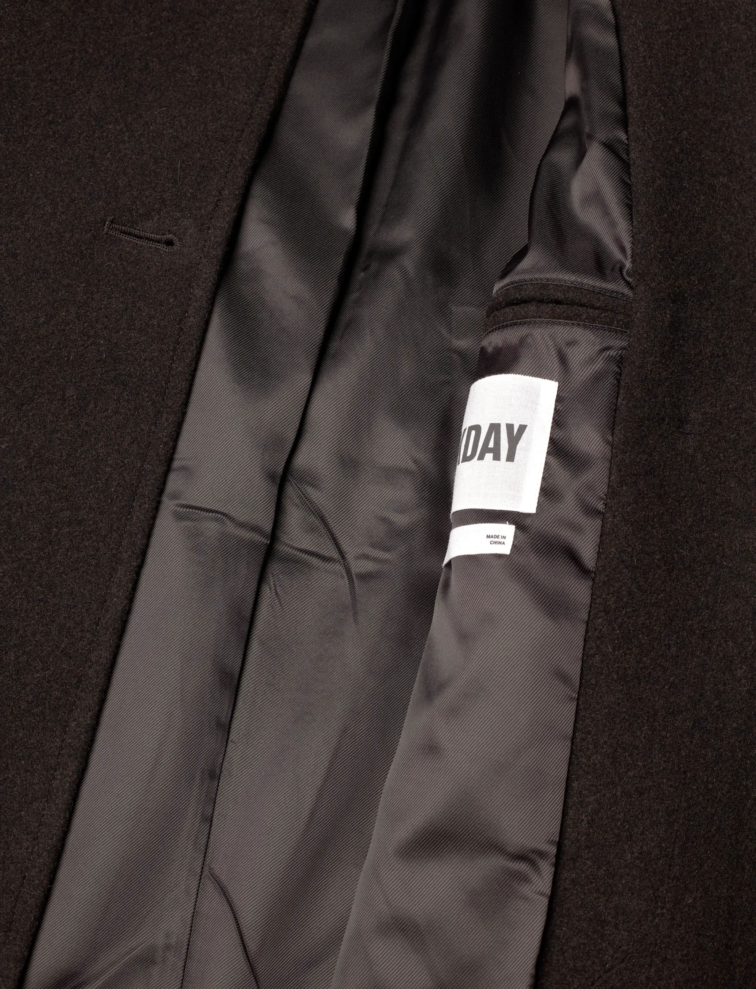 Weekday - Oversized Wool-Blend Double-Breasted Coat - winterjacken - brown melange - 5