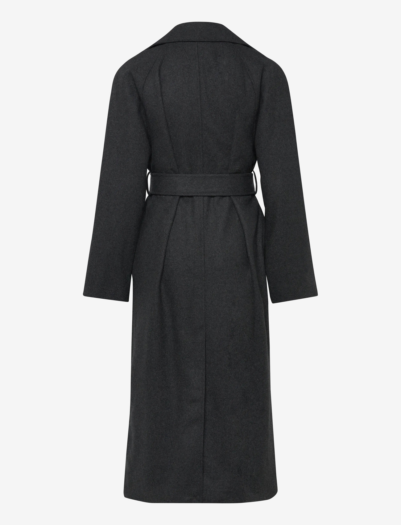 Weekday - Oversized Wool-Blend Double-Breasted Coat - grey melange dark - 1