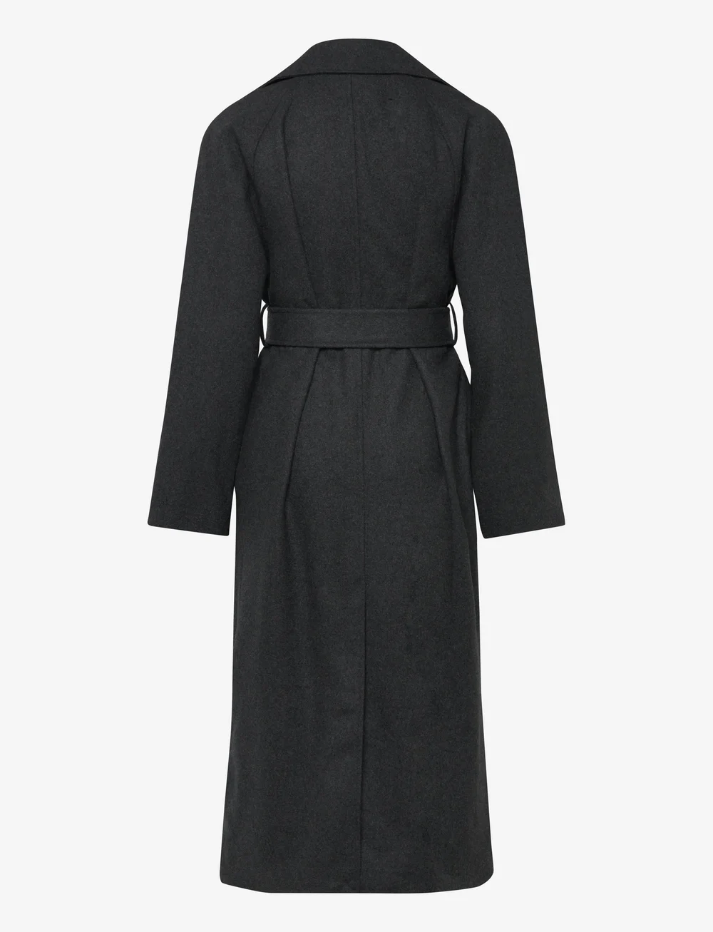 Weekday - Oversized Wool-Blend Double-Breasted Coat - ullkappor - grey melange dark - 1