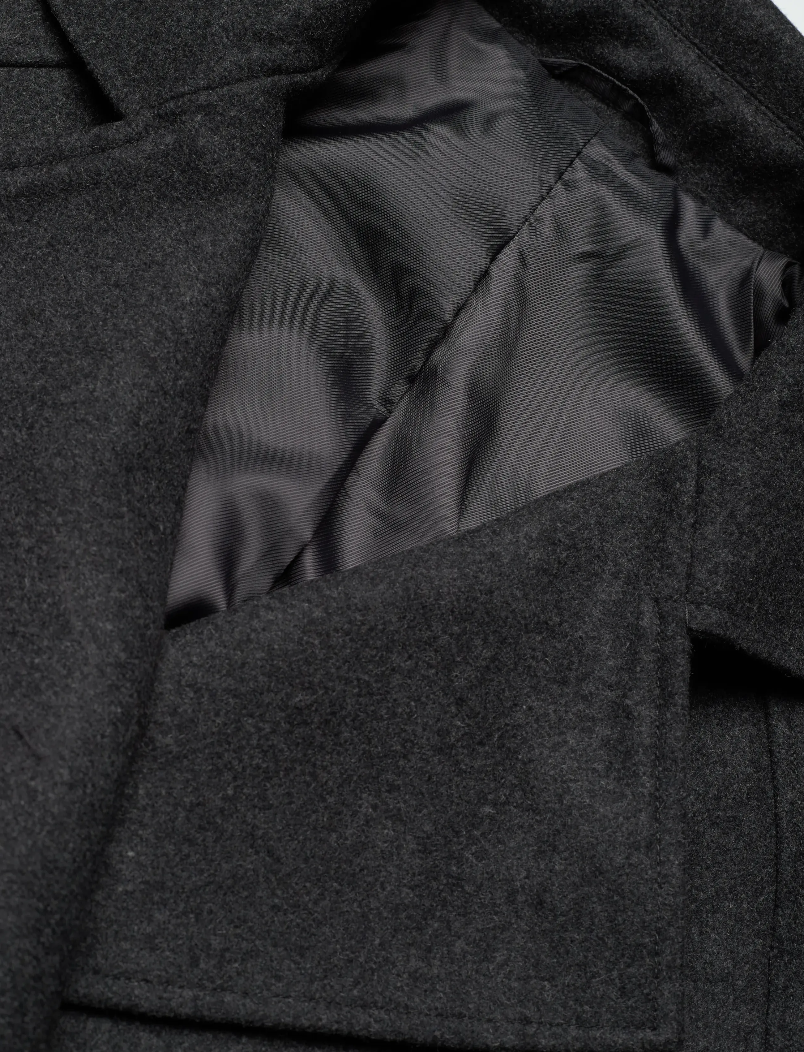 Weekday - Oversized Wool-Blend Double-Breasted Coat - Úlpur - grey melange dark - 2
