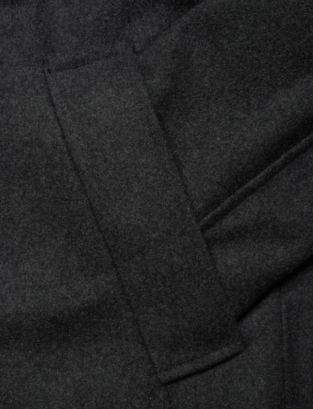 Weekday - Oversized Wool-Blend Double-Breasted Coat - ullkappor - grey melange dark - 3