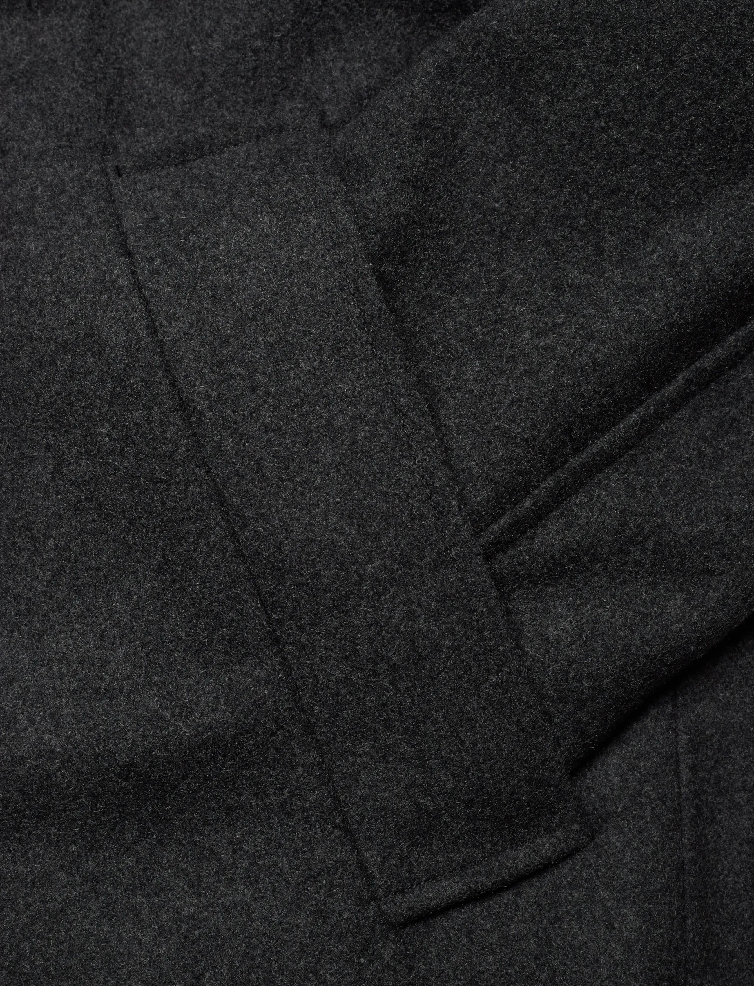 Weekday - Oversized Wool-Blend Double-Breasted Coat - Úlpur - grey melange dark - 3