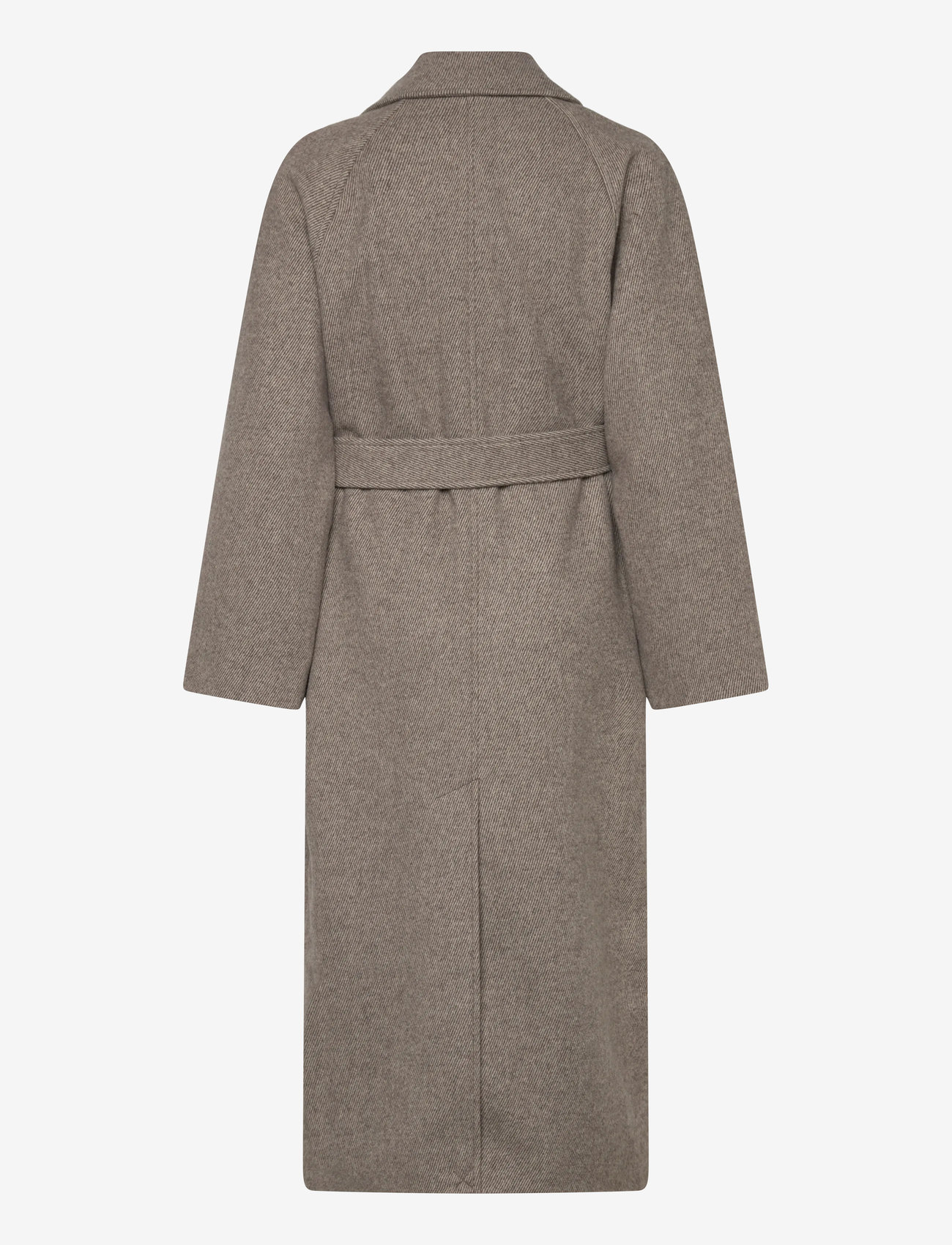 Weekday - Oversized Wool-Blend Double-Breasted Coat - winterjacken - mole diagonal - 1