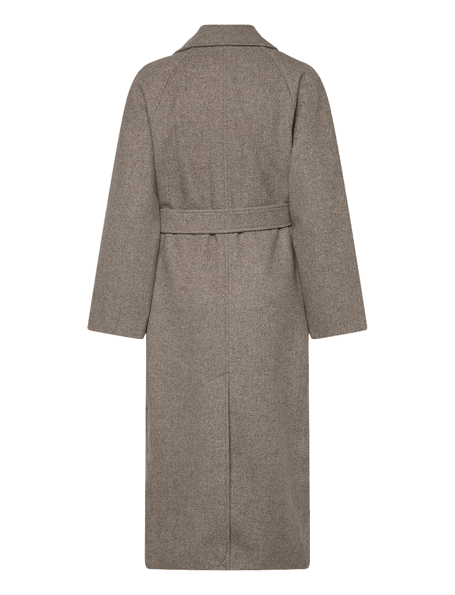 Weekday - Kia Oversized Wool-Blend Double-Breasted Coat - winter jackets - mole diagonal - 1