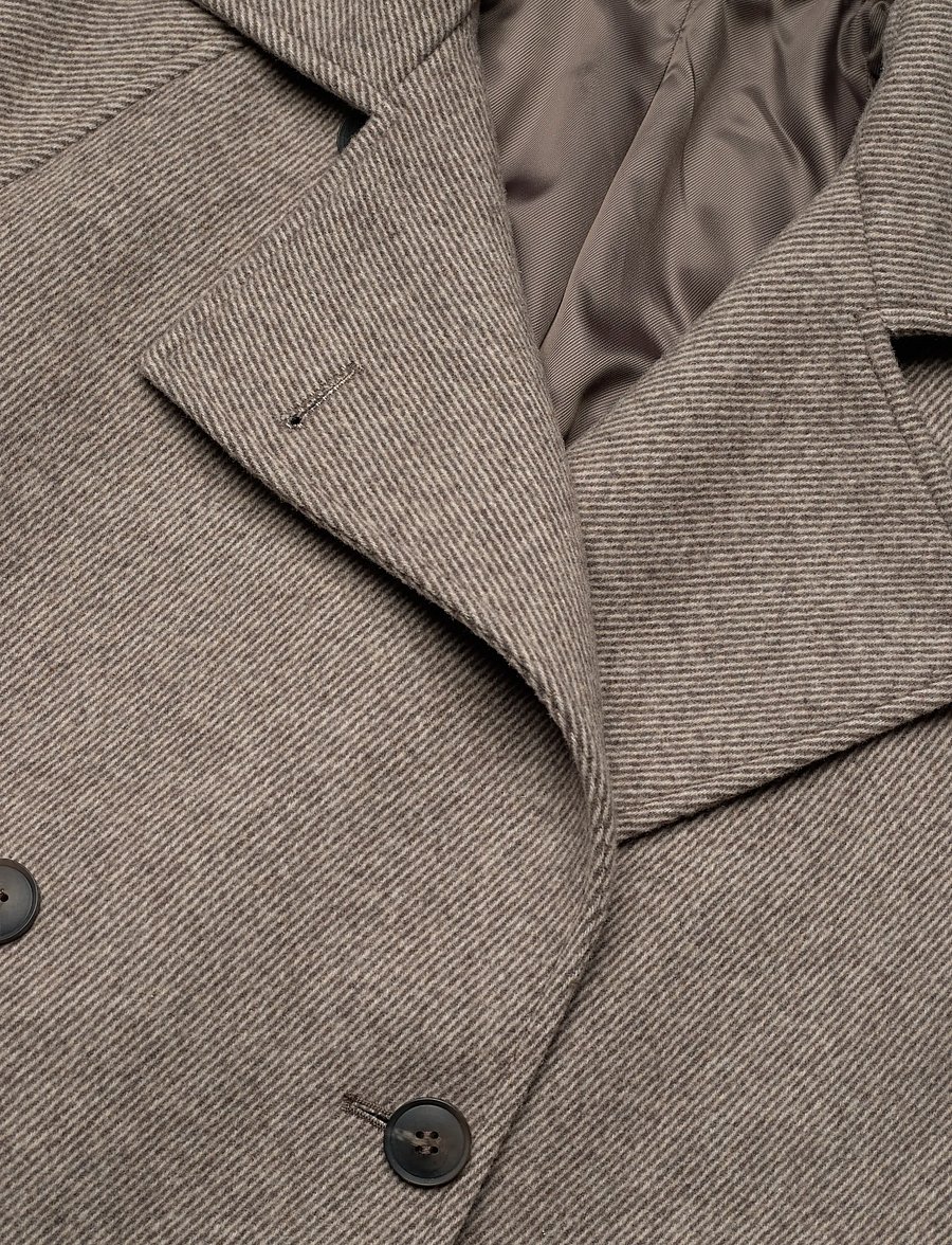Weekday - Kia Oversized Wool-Blend Double-Breasted Coat - winter jackets - mole diagonal - 3