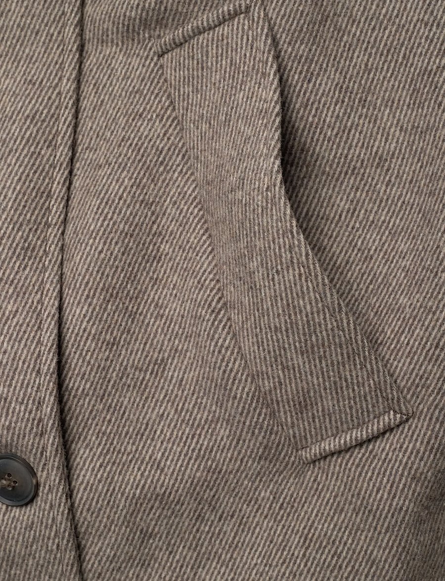 Weekday - Kia Oversized Wool-Blend Double-Breasted Coat - winter jackets - mole diagonal - 4