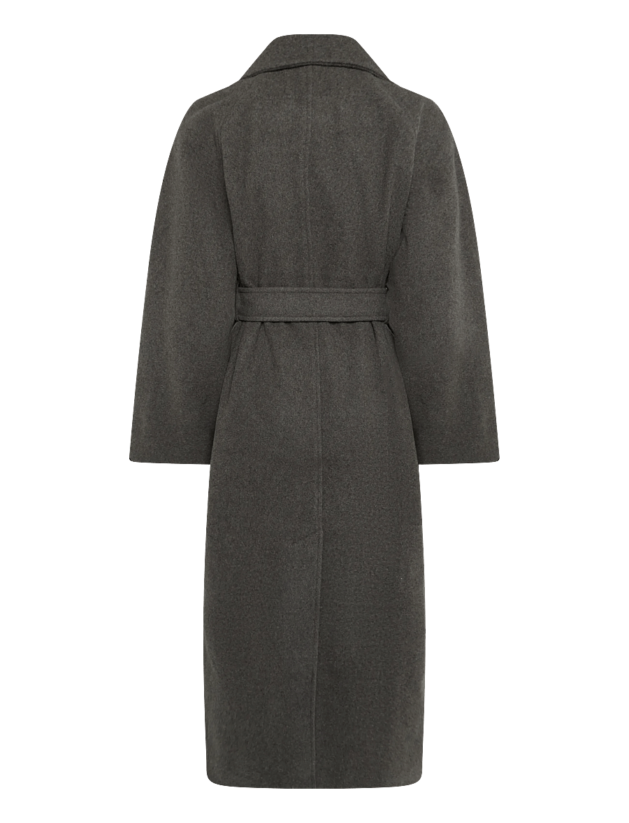 Weekday - Kia Woolblend Coat - vinterjackor - mole melange - 1
