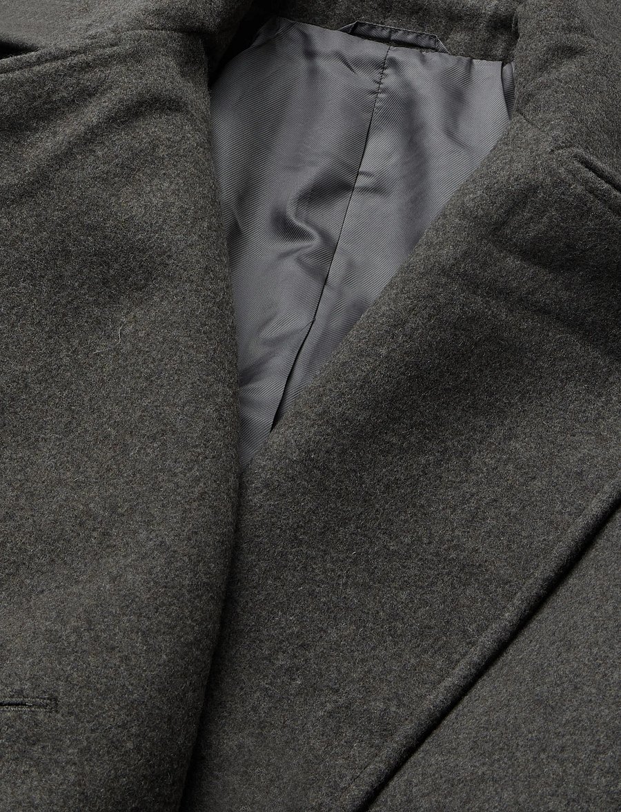 Weekday - Kia Woolblend Coat - vinterjackor - mole melange - 2