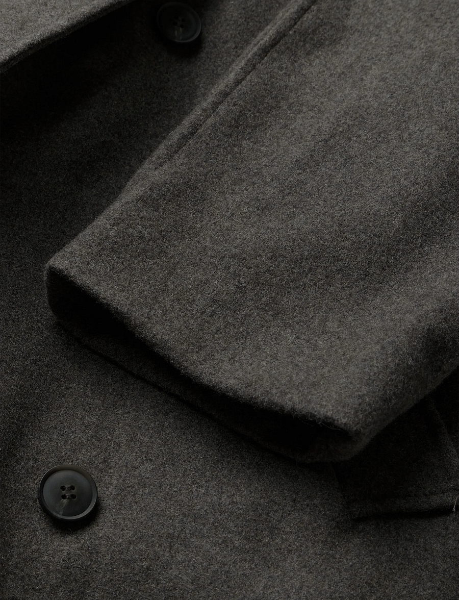 Weekday - Kia Woolblend Coat - vinterjackor - mole melange - 3