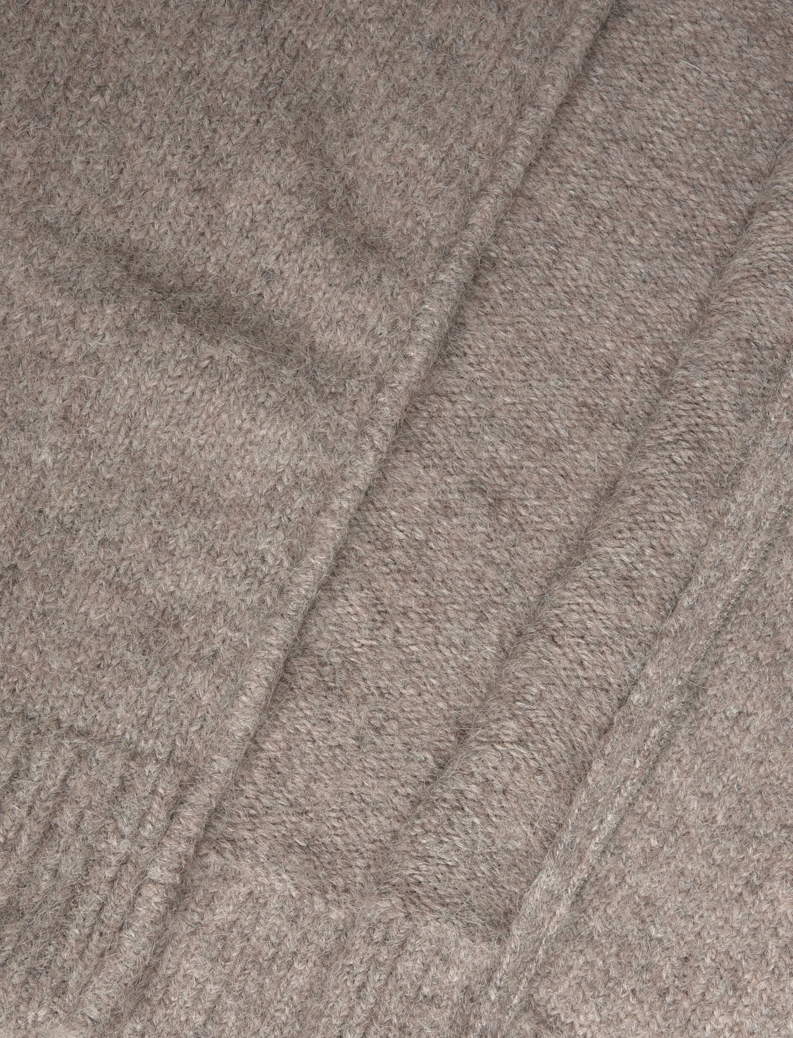 Weekday - Soft Knitted Fitted Zip Cardigan - strickjacken - dark mole - 4