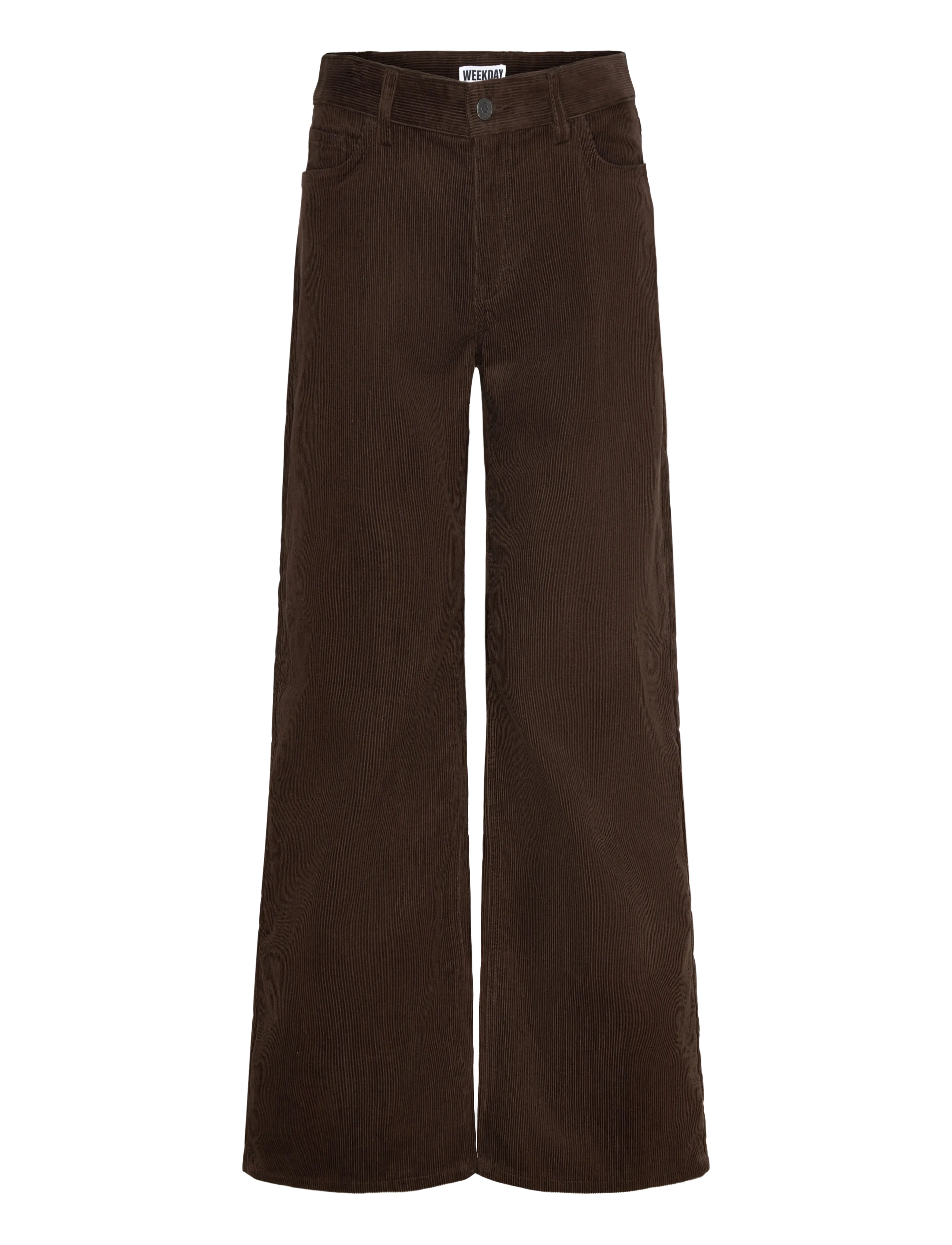Weekday Cord Trousers, 34, Brown, Bukser > Brede Ben, Dame