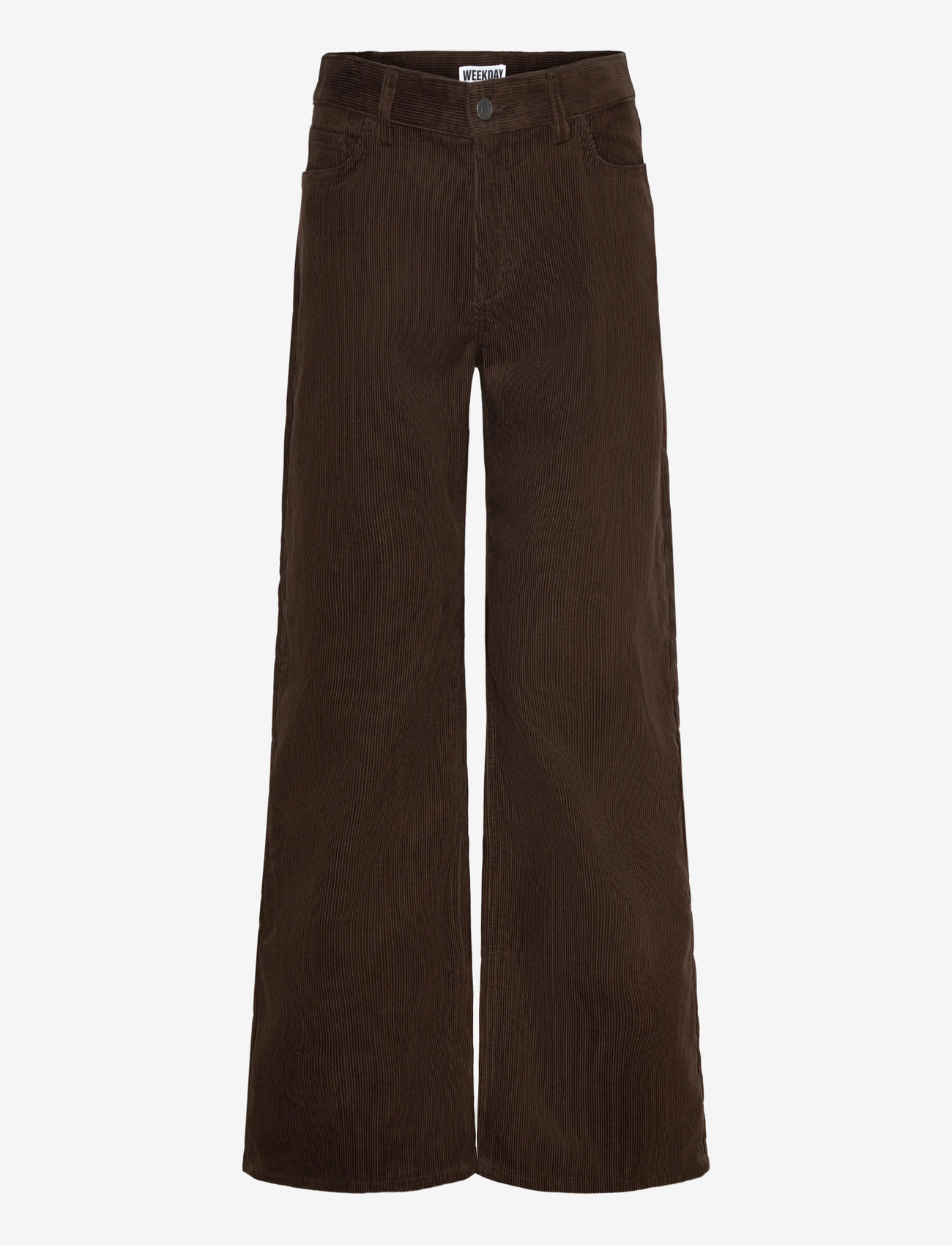 Weekday - Cord Trousers - vida byxor - brown - 0