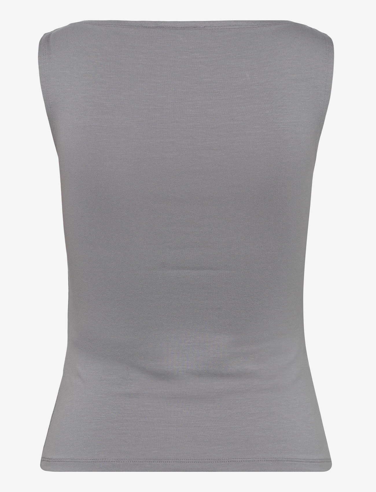 Weekday - Annie Soft Sleeveless Boat-Neck Top - Ärmellose tops - dusty grey - 1