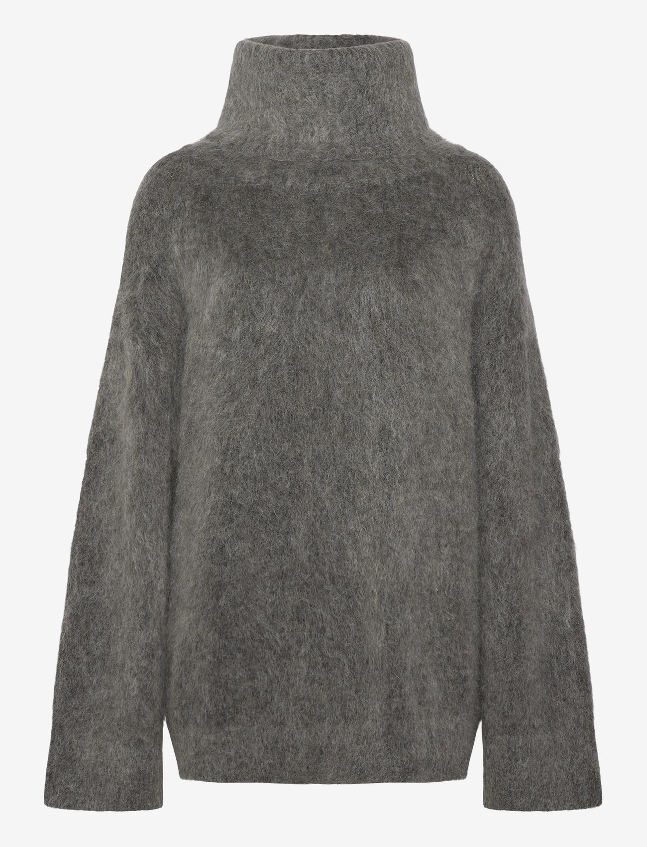 Mohair Funnel-Neck Sweater