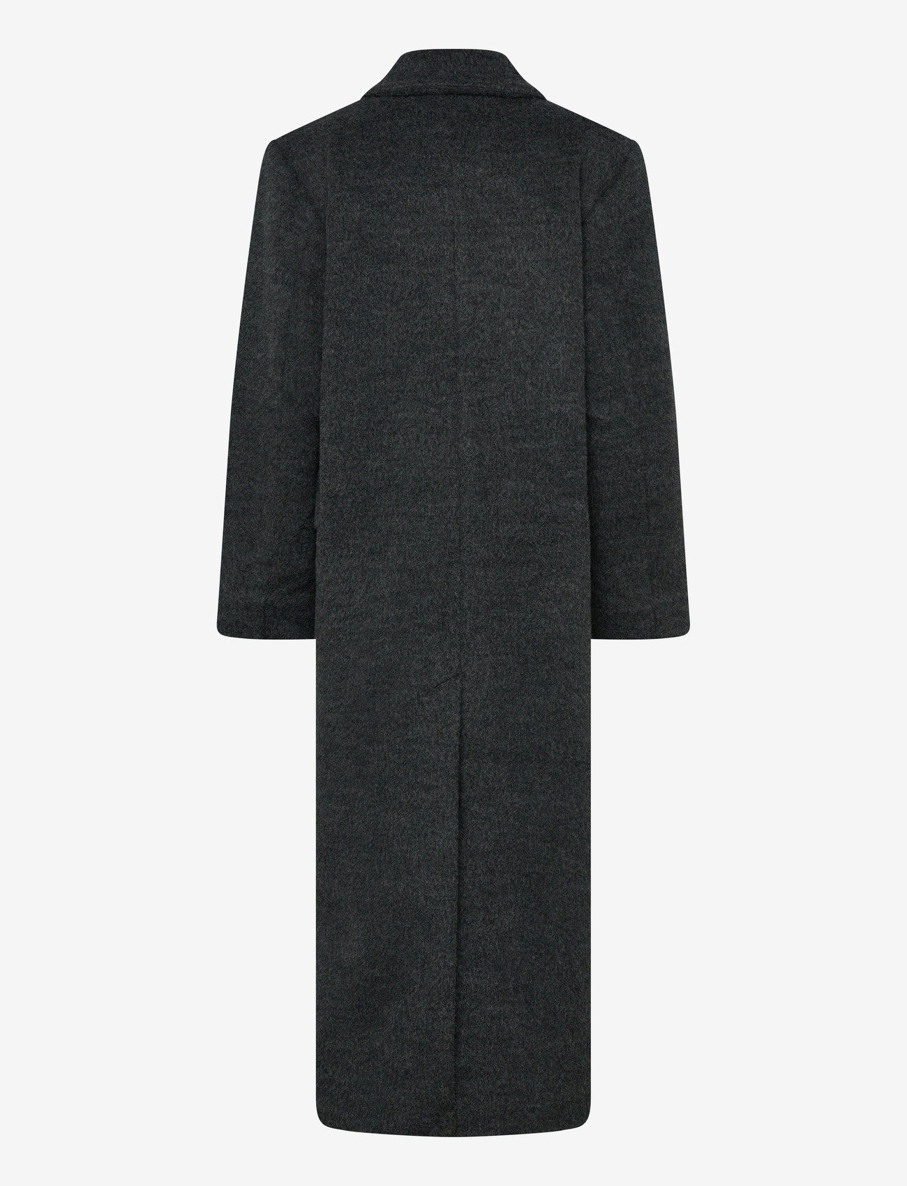 Weekday - Logan Wool Blend Hairy Coat - vinterjakker - grey melange dark - 1