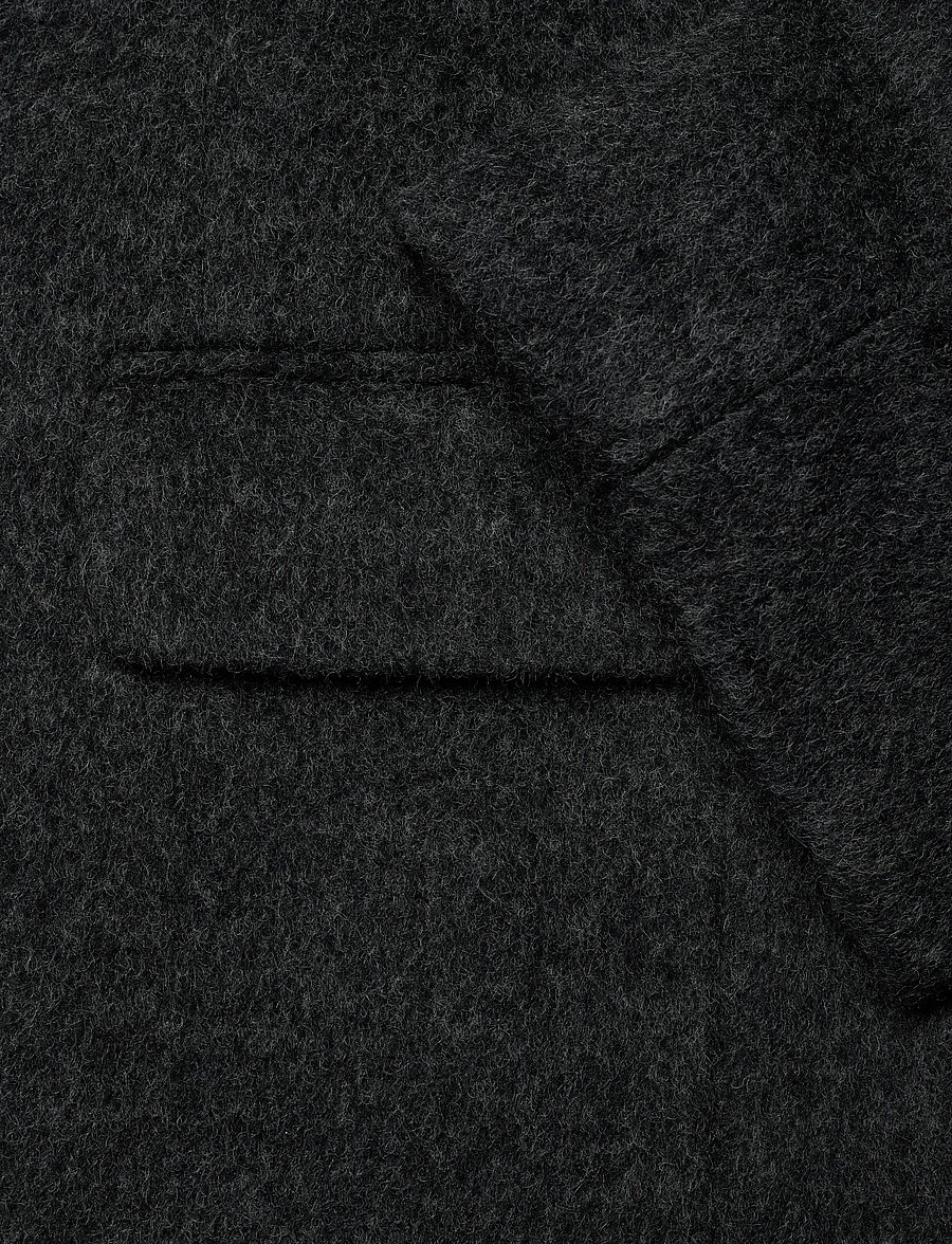 Weekday - Logan Wool Blend Hairy Coat - winterjacken - grey melange dark - 3