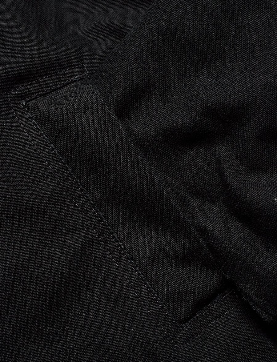 Weekday - Fur-Lined Canvas Jacket - kunstpelz - washed black - 4