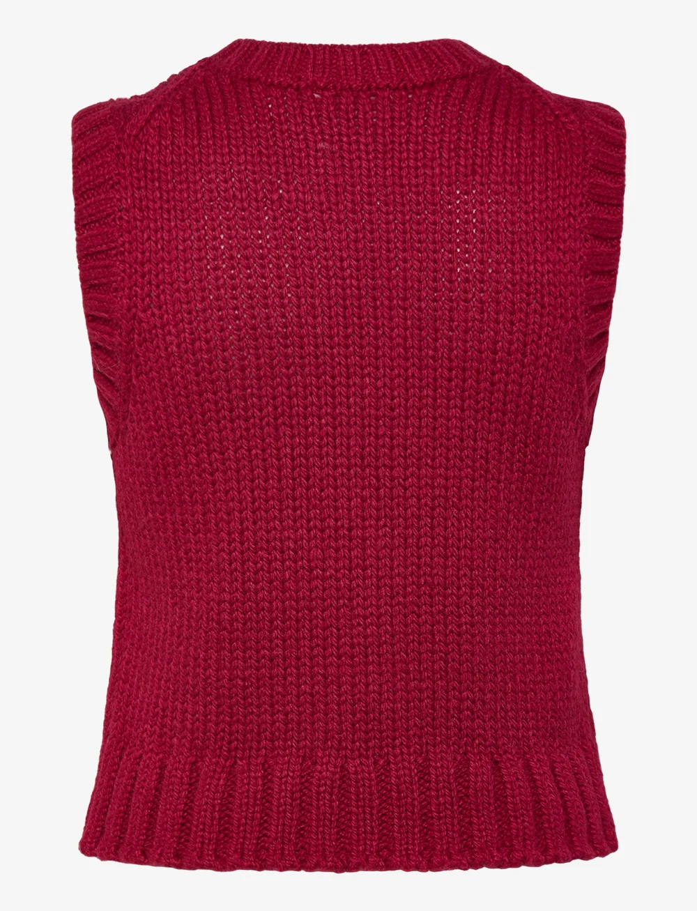 Weekday - Knitted Vest - knitted vests - red - 1
