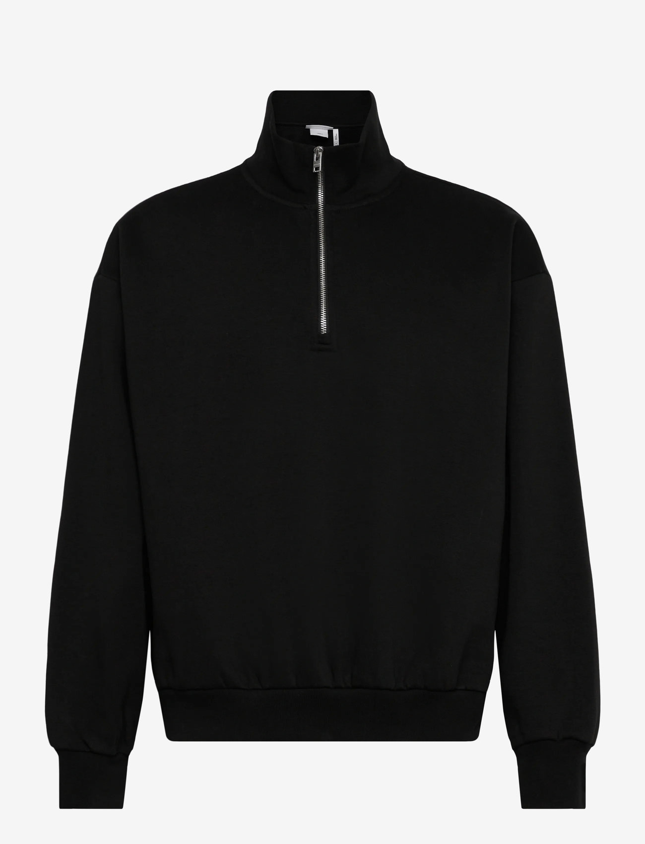 Weekday - Loose Half Zip Sweatshirt - shoppa efter tillfälle - black - 0