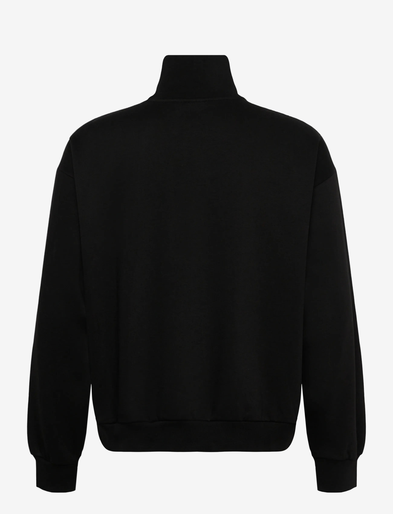 Weekday - Loose Half Zip Sweatshirt - shoppa efter tillfälle - black - 1