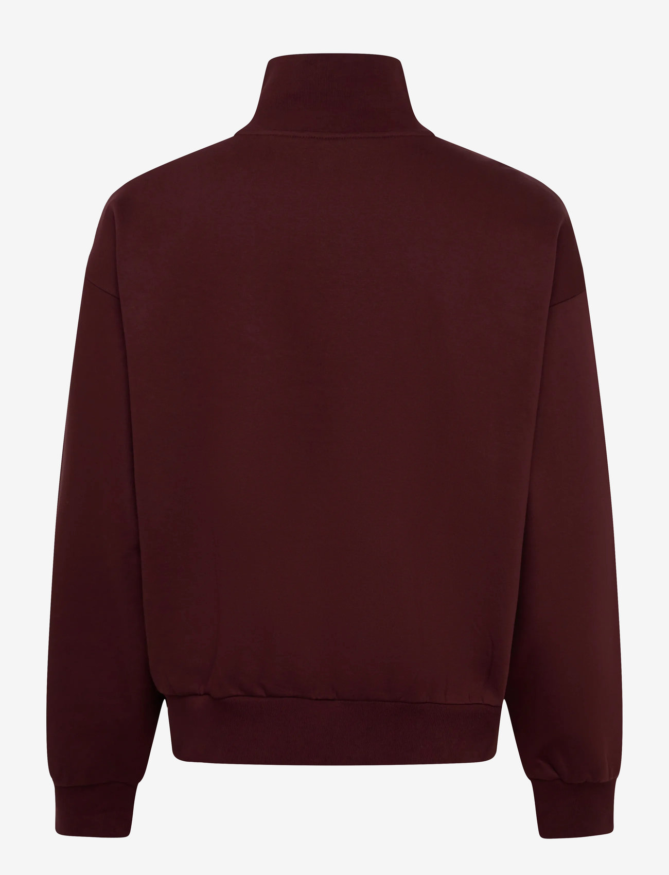 Weekday - Loose Half Zip Sweatshirt - shop efter anledning - burgundy - 1