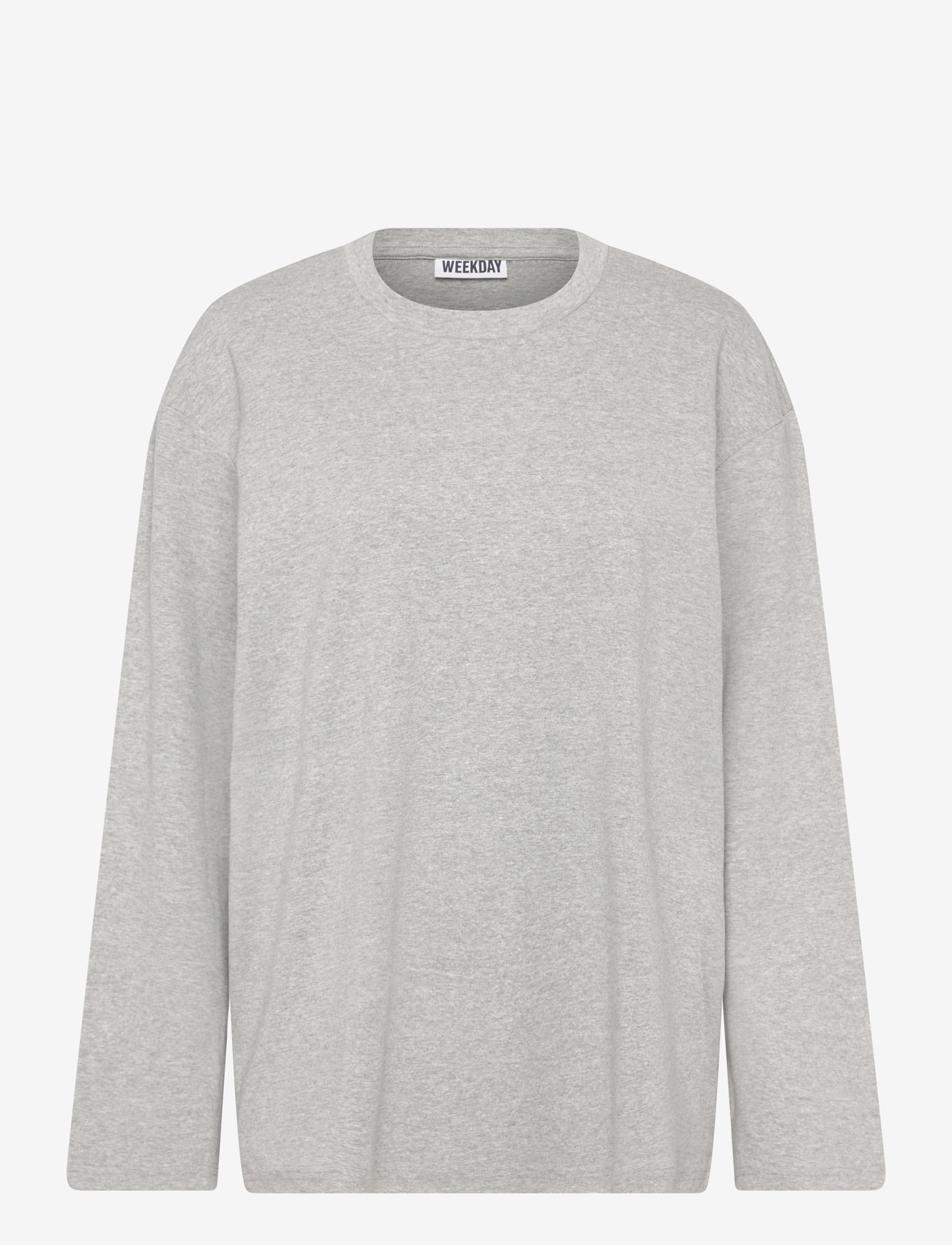 Weekday - Relaxed Long Sleeve Top - pullover - grey melange - 0