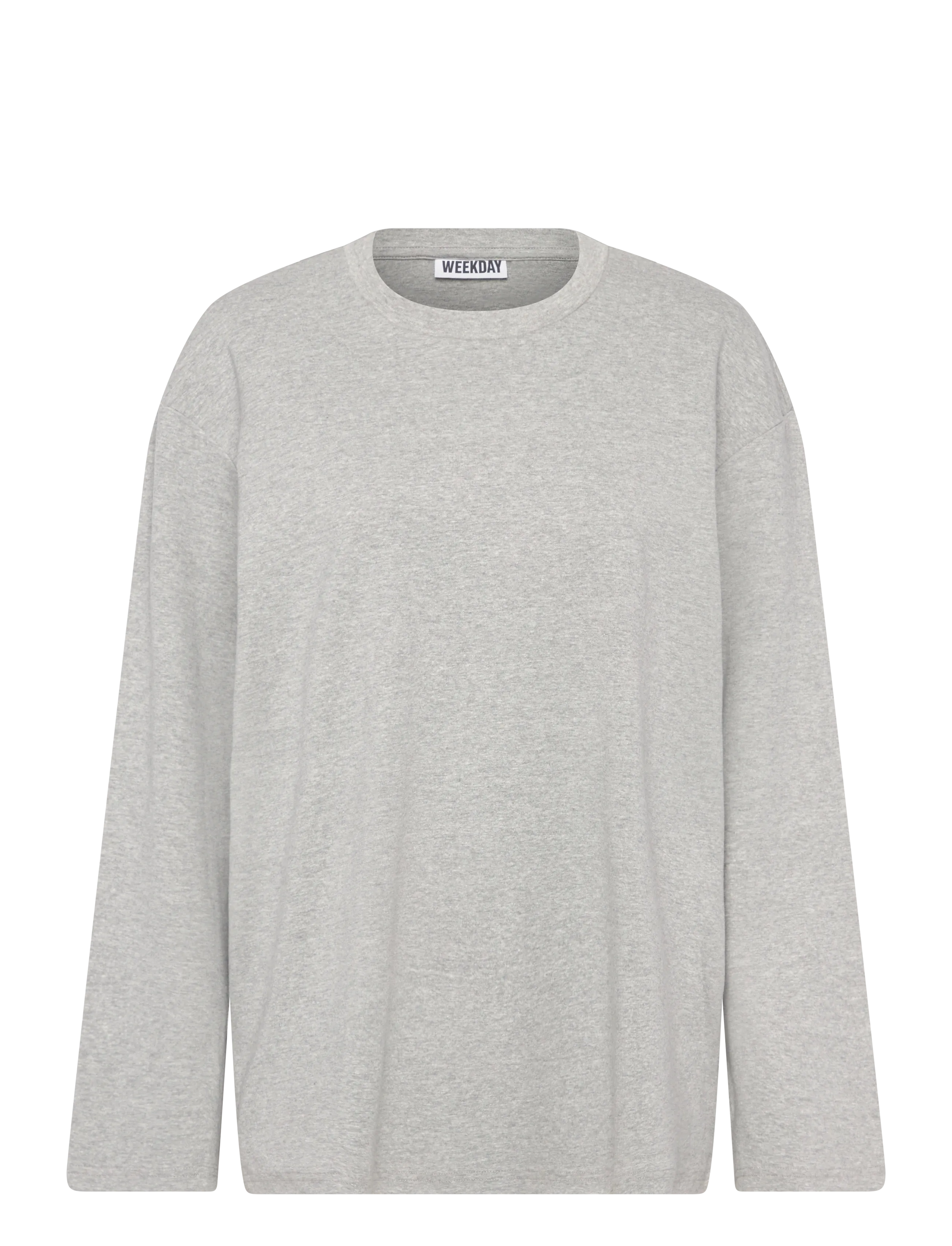 Weekday Relaxed Long Sleeve Top - Pullover - GREY MELANGE / grey