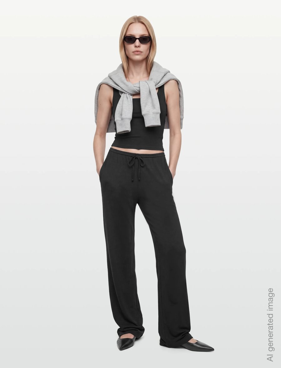 Weekday - Relaxed Trousers - modetrends - black - 0