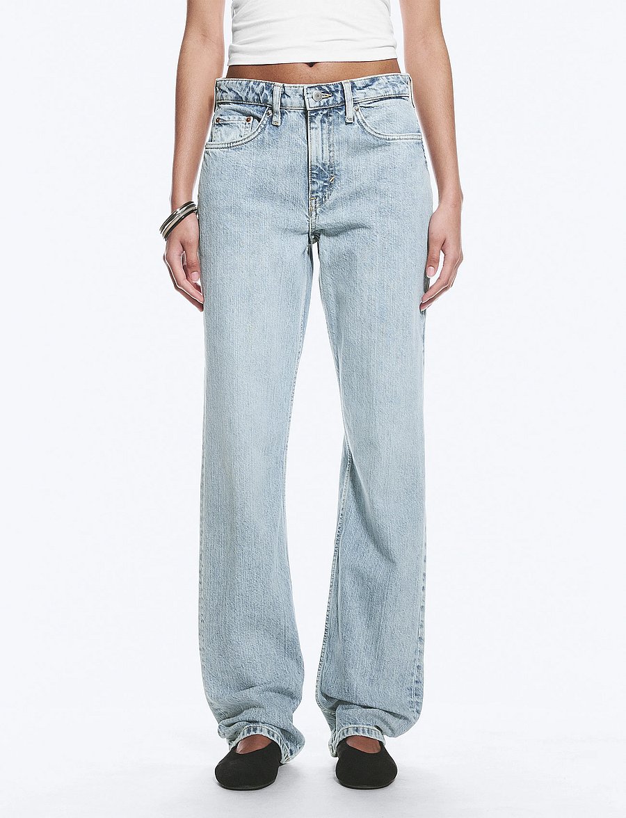 Weekday - Laika Mid Rise Regular Straight Leg Jeans - gerade jeans - dream blue - 3