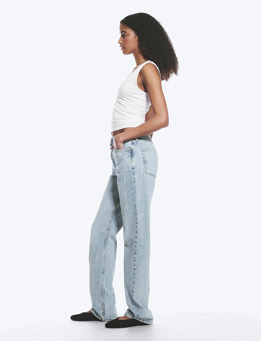 Weekday - Laika Mid Rise Regular Straight Leg Jeans - gerade jeans - dream blue - 4