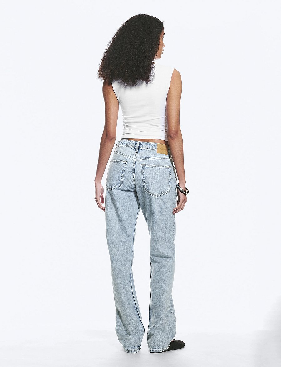 Weekday - Laika Mid Rise Regular Straight Leg Jeans - gerade jeans - dream blue - 5