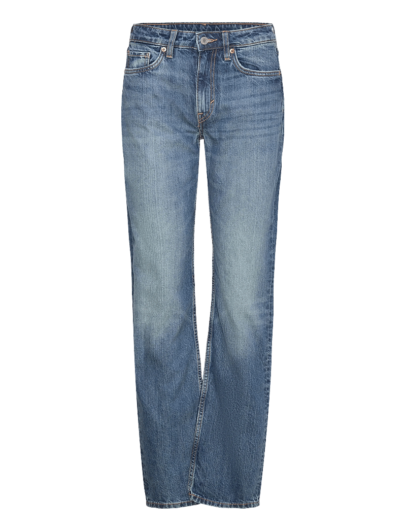 Weekday - Laika Mid Rise Regular Straight Leg Jeans - raka jeans - radio blue - 0