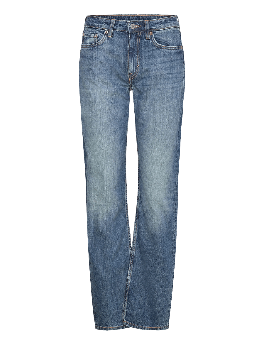 Weekday - Laika Mid Rise Regular Straight Leg Jeans - moetrendid - radio blue - 0