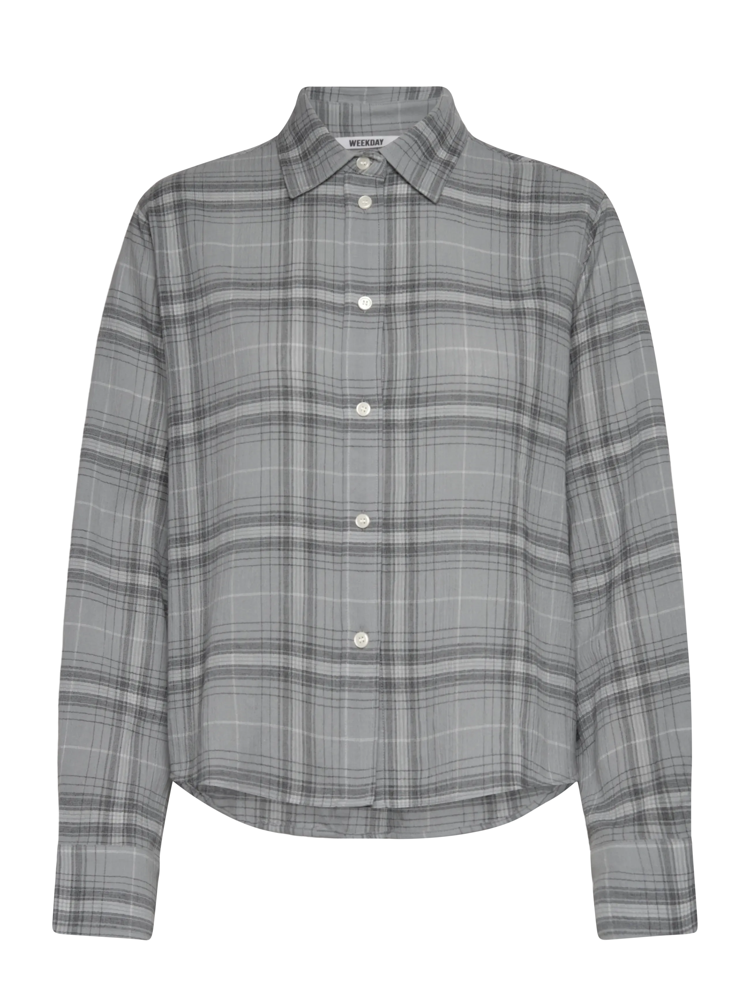 Weekday Oversized Shirt, XS, Shirts, Grau - Long-sleeved, Frauen
