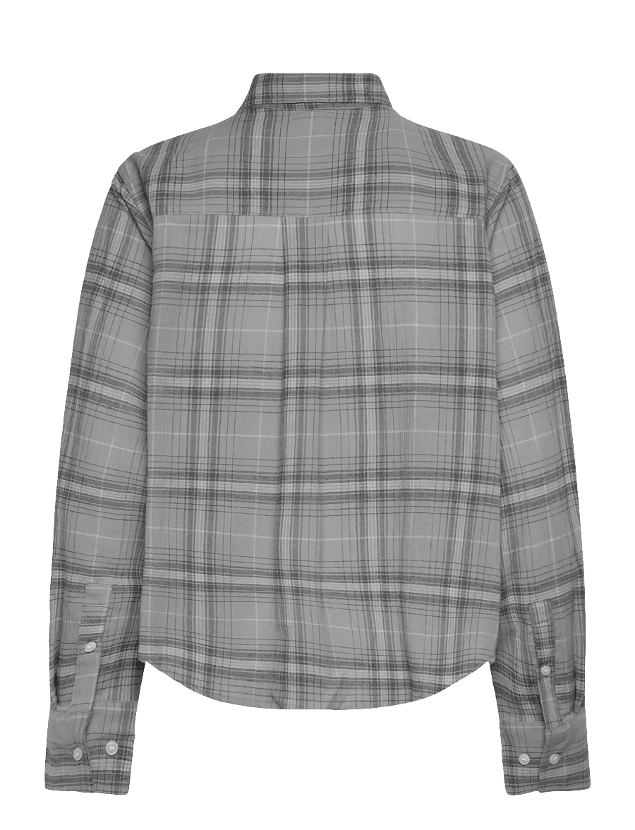 Weekday - Oversized Shirt - långärmade skjortor - blue dusty light - 1