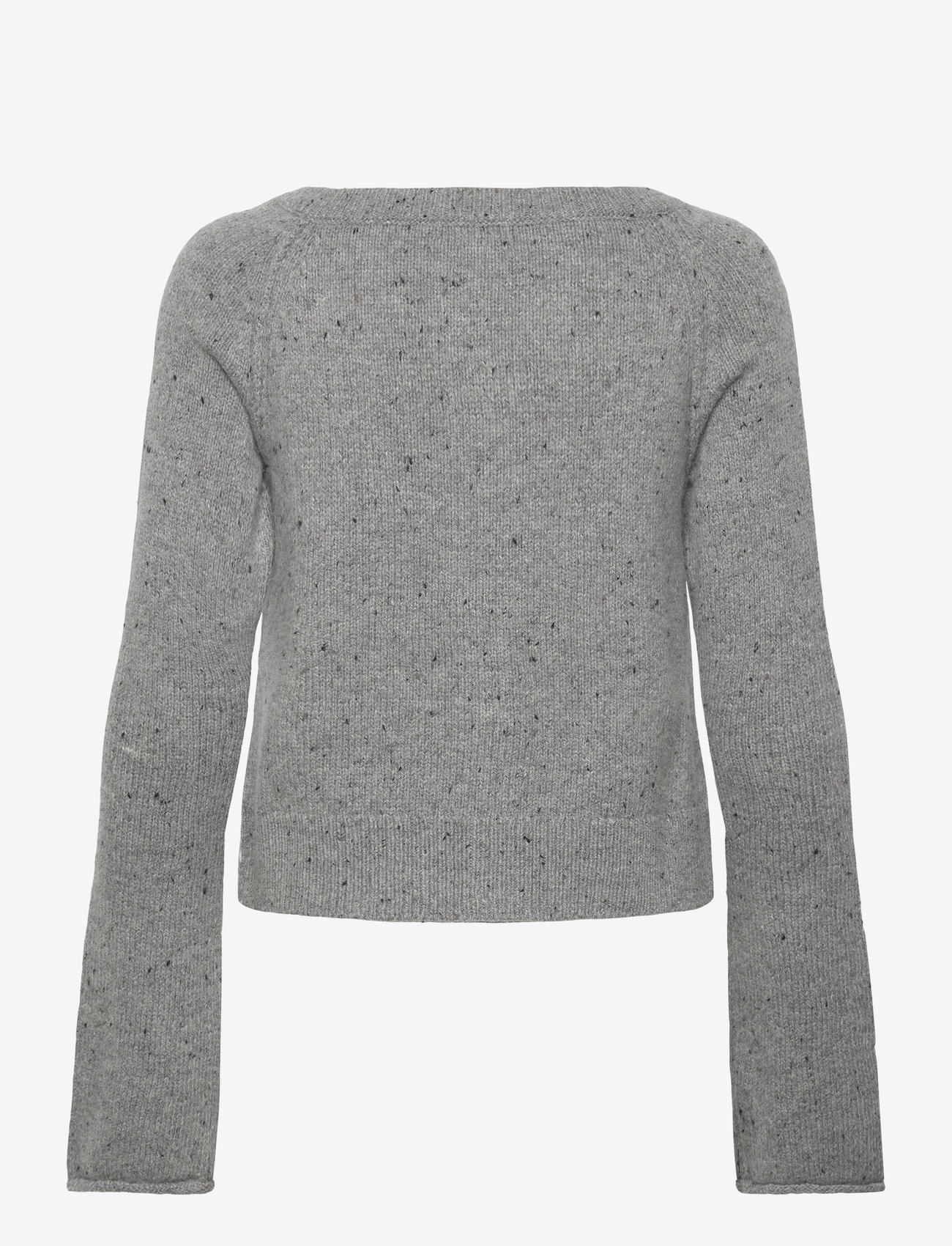 Weekday - Buttoned Woolblend Cardigan - koftor - grey melange medium - 1