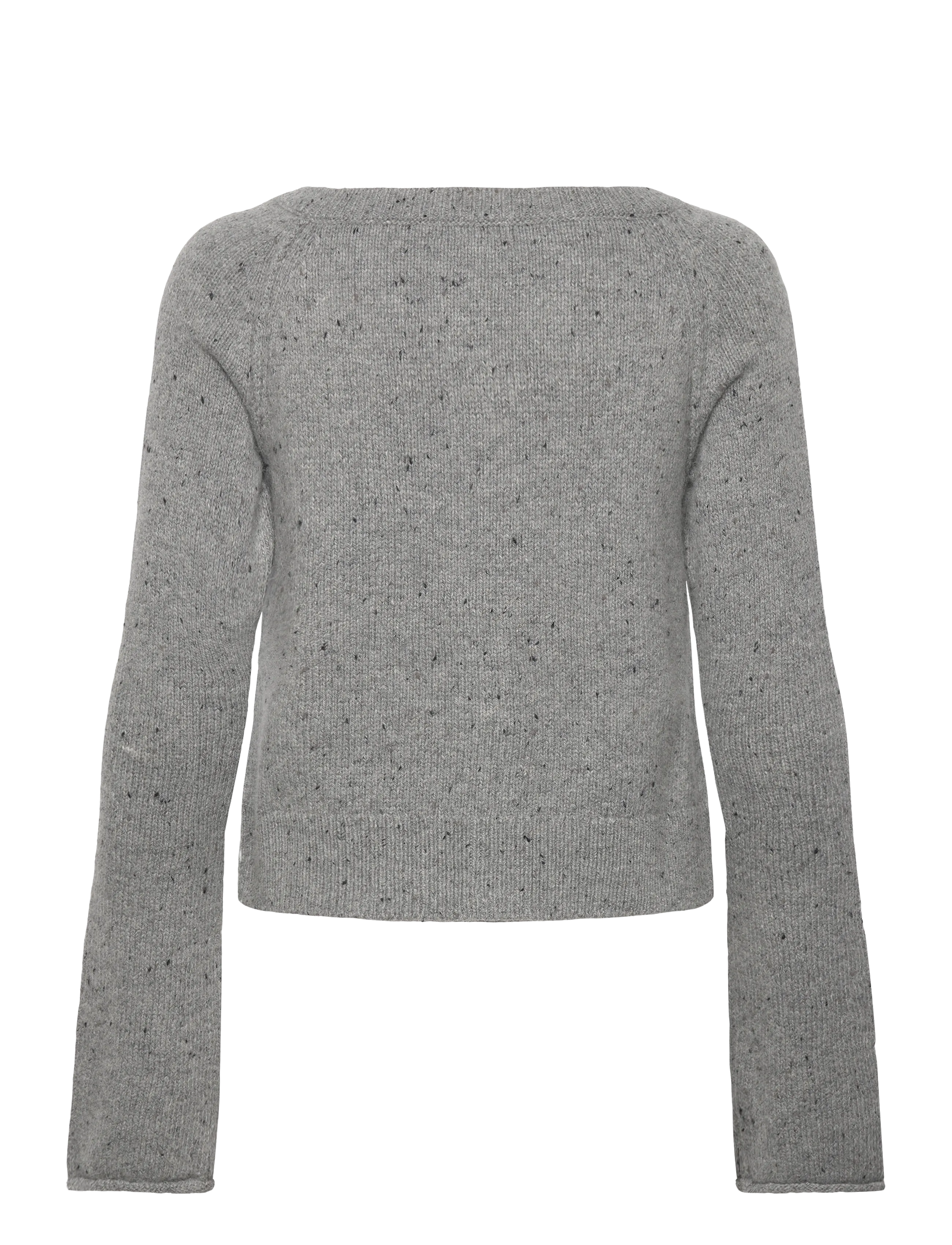 Weekday - Buttoned Woolblend Cardigan - koftor - grey melange medium - 1