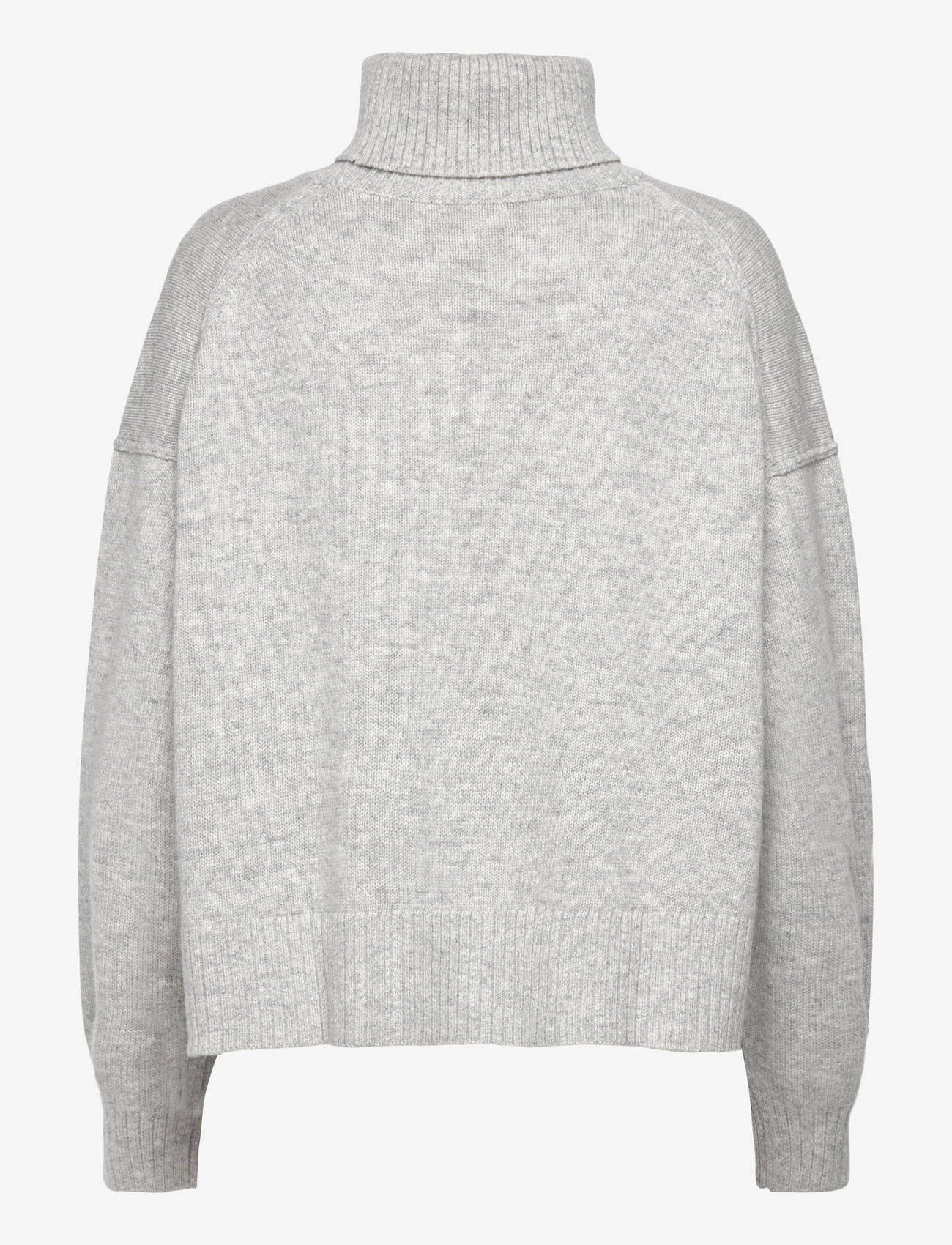 Weekday - Oversized Wool Turtleneck Sweater - sviitrid - grey melange - 1