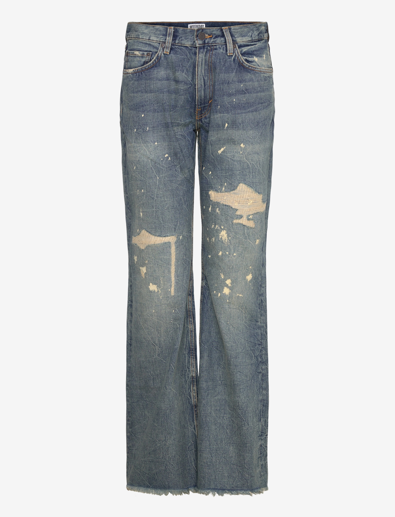 Weekday - Helix Low Rise Regular Flared Leg Jeans - vida jeans - arizona worn - 0