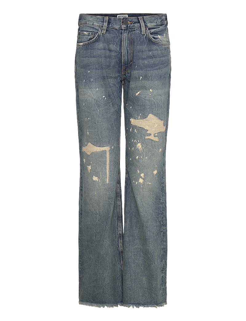Weekday - Helix Low Rise Regular Flared Leg Jeans - vida jeans - arizona worn - 0