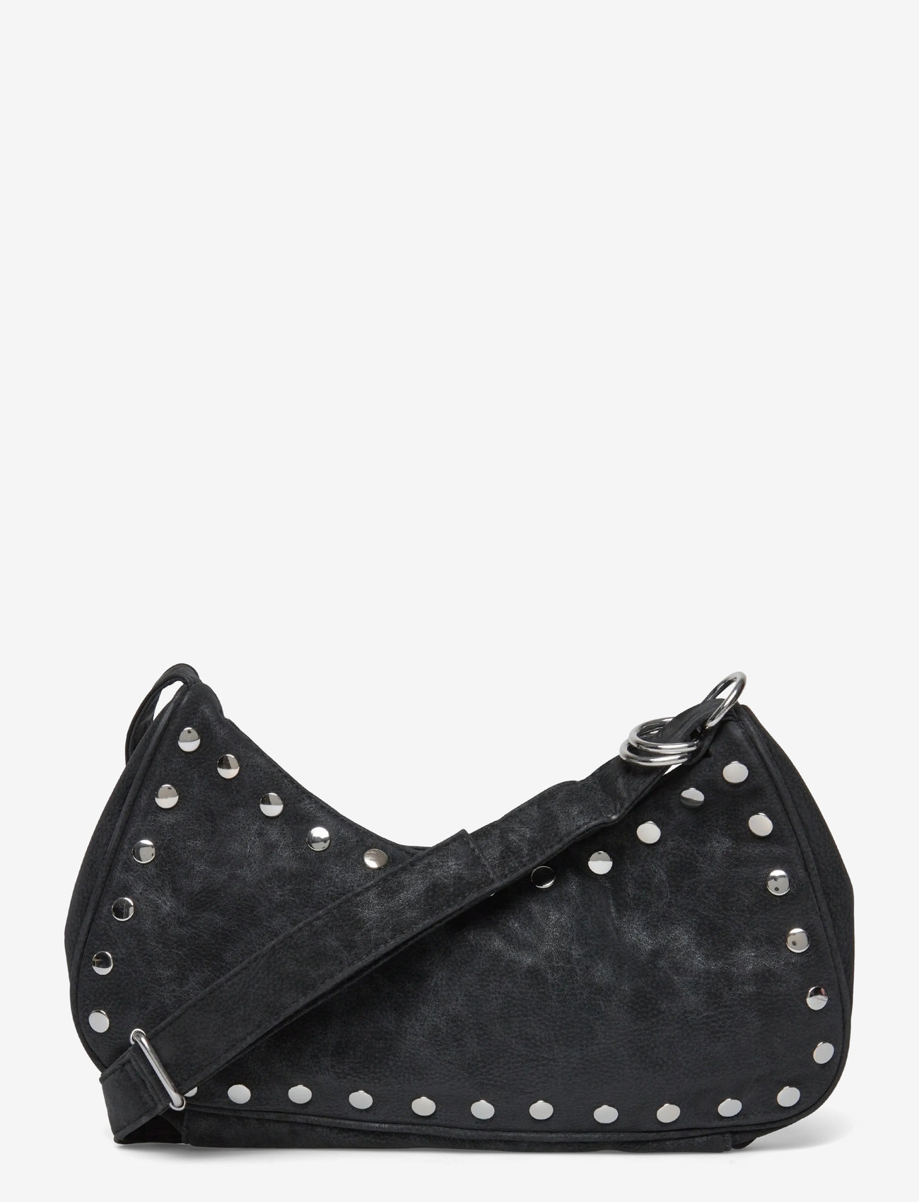 Weekday - Small Faux Leather Handbag - speciella tillfällen - black - 0