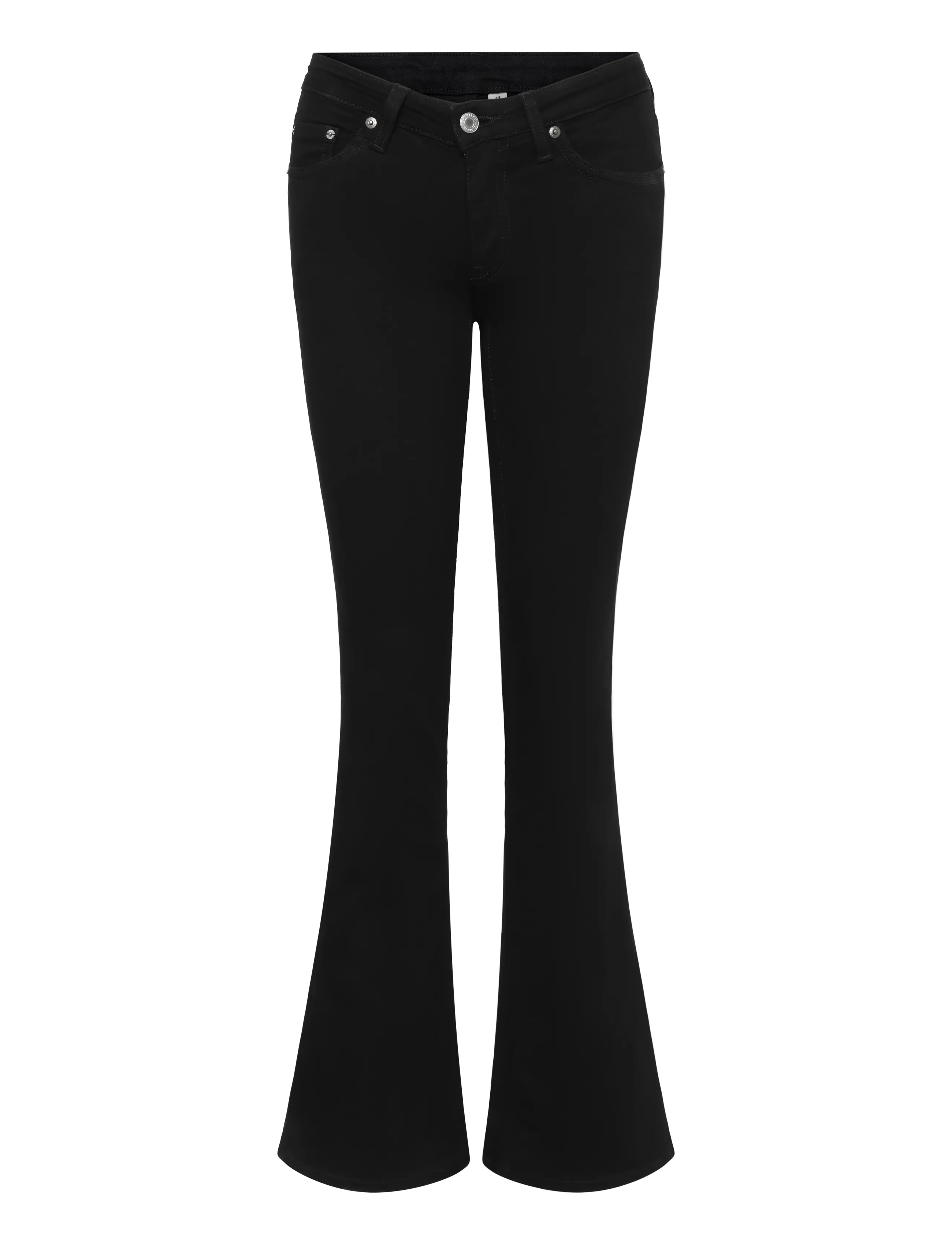 Weekday Luna Low Rise Skinny Bootcut Jeans - Weekday - BLACK RINSE / black