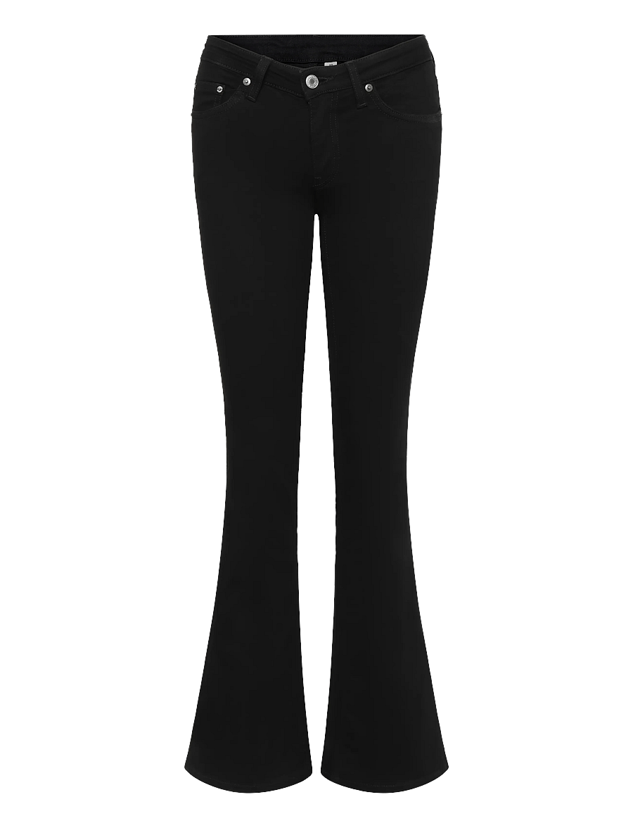 Weekday - Luna Low Rise Skinny Bootcut Jeans - dżinsy typu bootcut - black rinse - 0