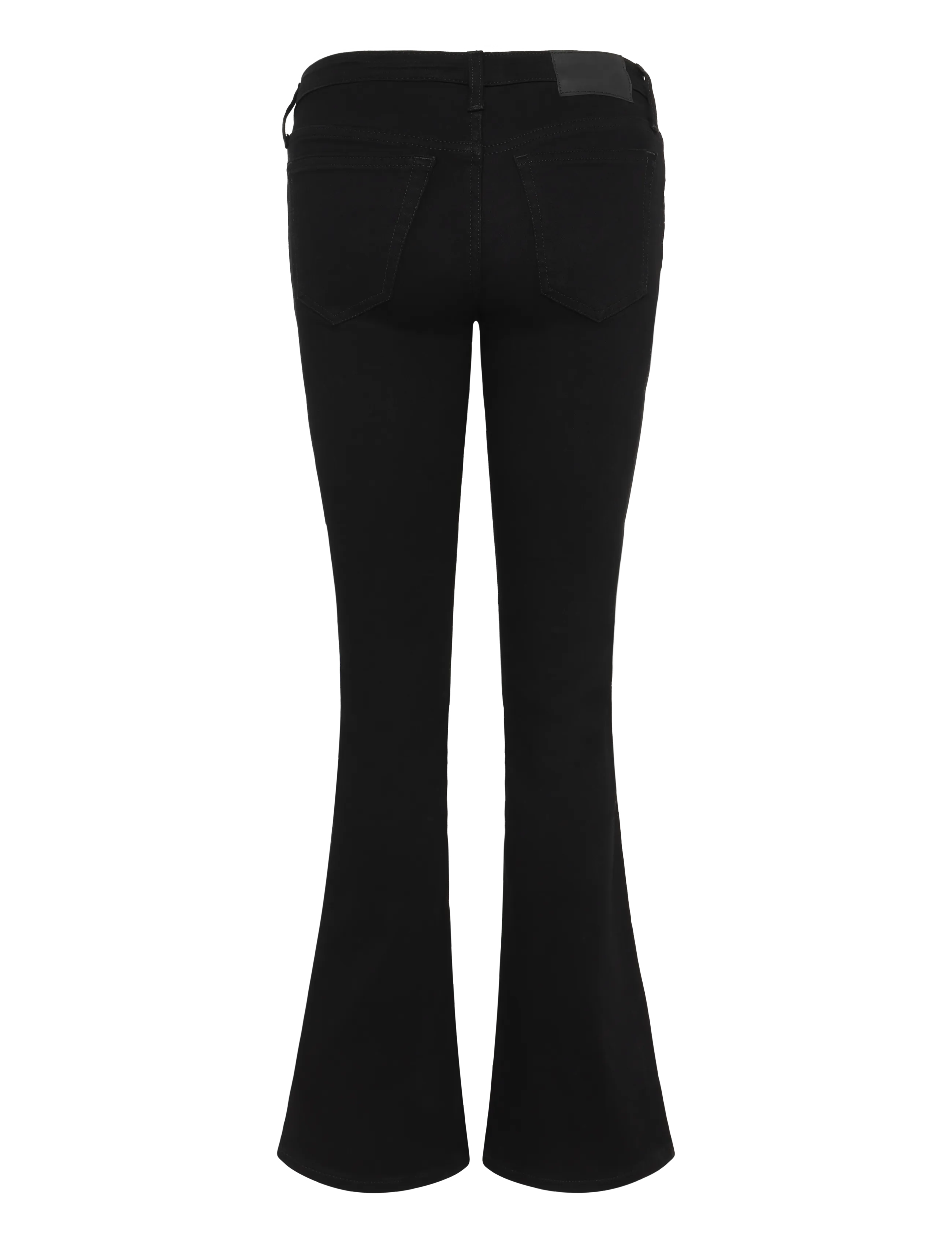 Weekday - Luna Low Rise Skinny Bootcut Jeans - bootcut-jeans - black rinse - 1